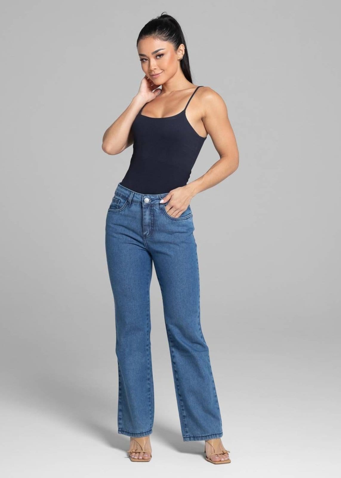 Vista 2 Calça Jeans Sawary Reta - 282006 Sawary azul