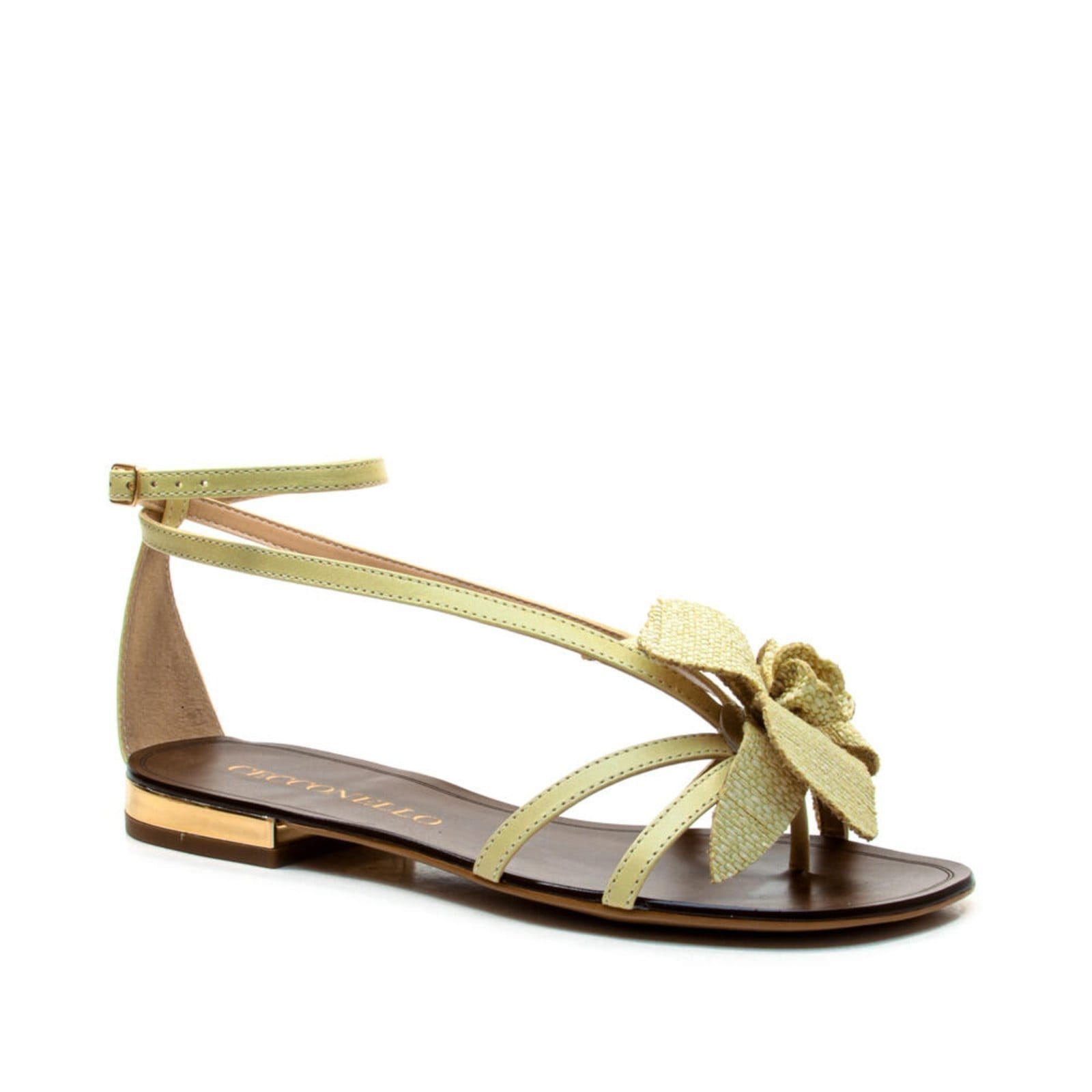 Vista 2 Rasteira Couro Cecconello 2724013-2 Cecconello verde