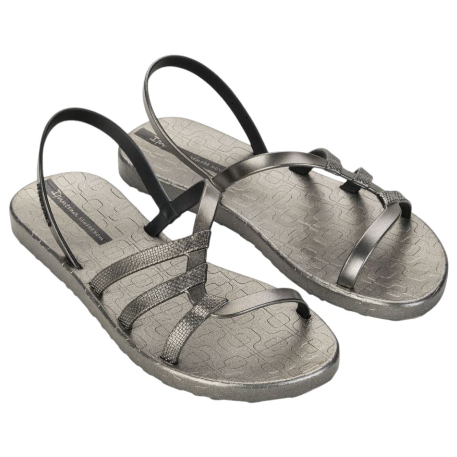 Vista 2 Sandália Feminina Ipanema Diversa Mais Grendene 27243 Grendene prata