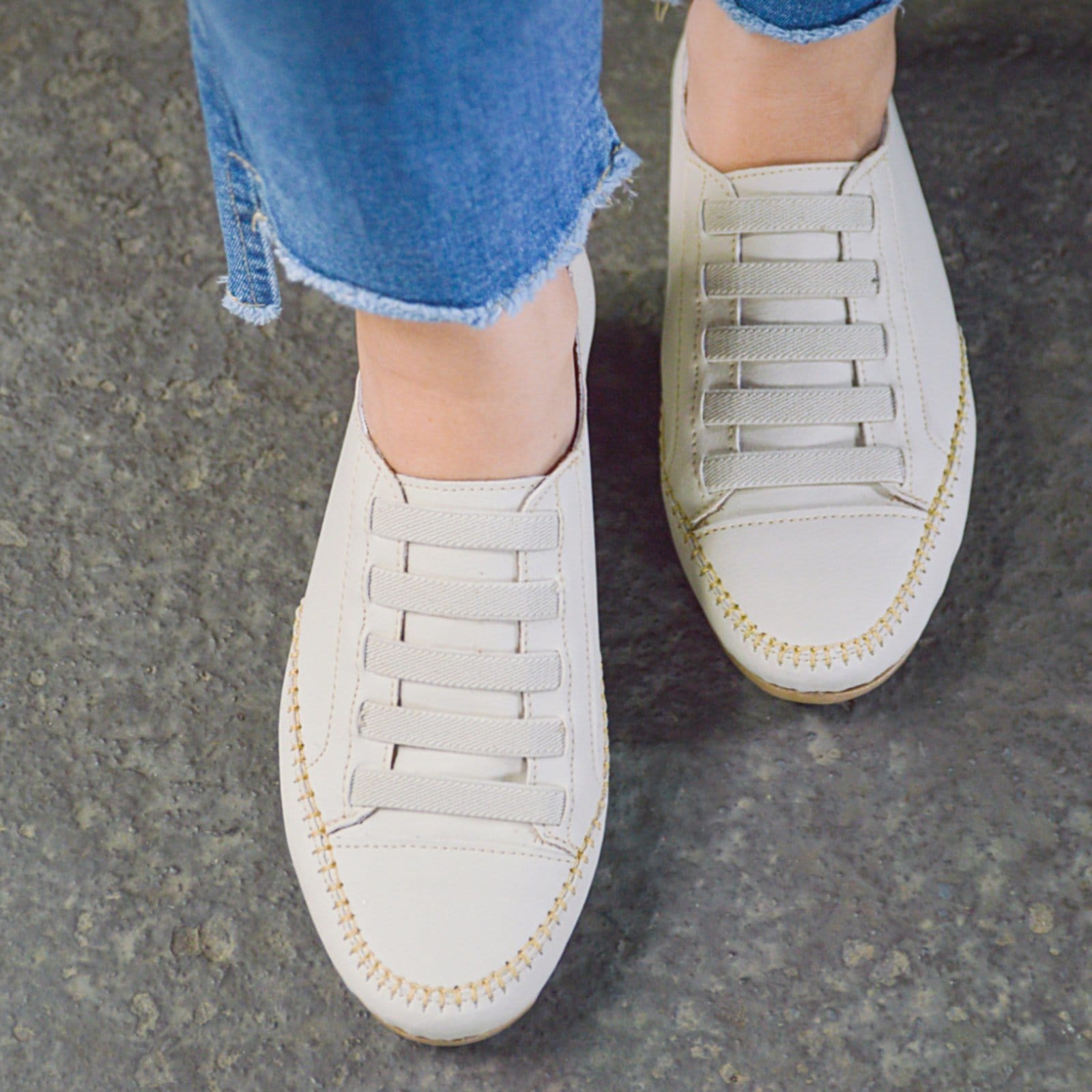 Vista principal Tênis Mocatênis Coleção Paola Ferrara - COURO - TODO FORRADO - Cod801 Fascino diRavena bege