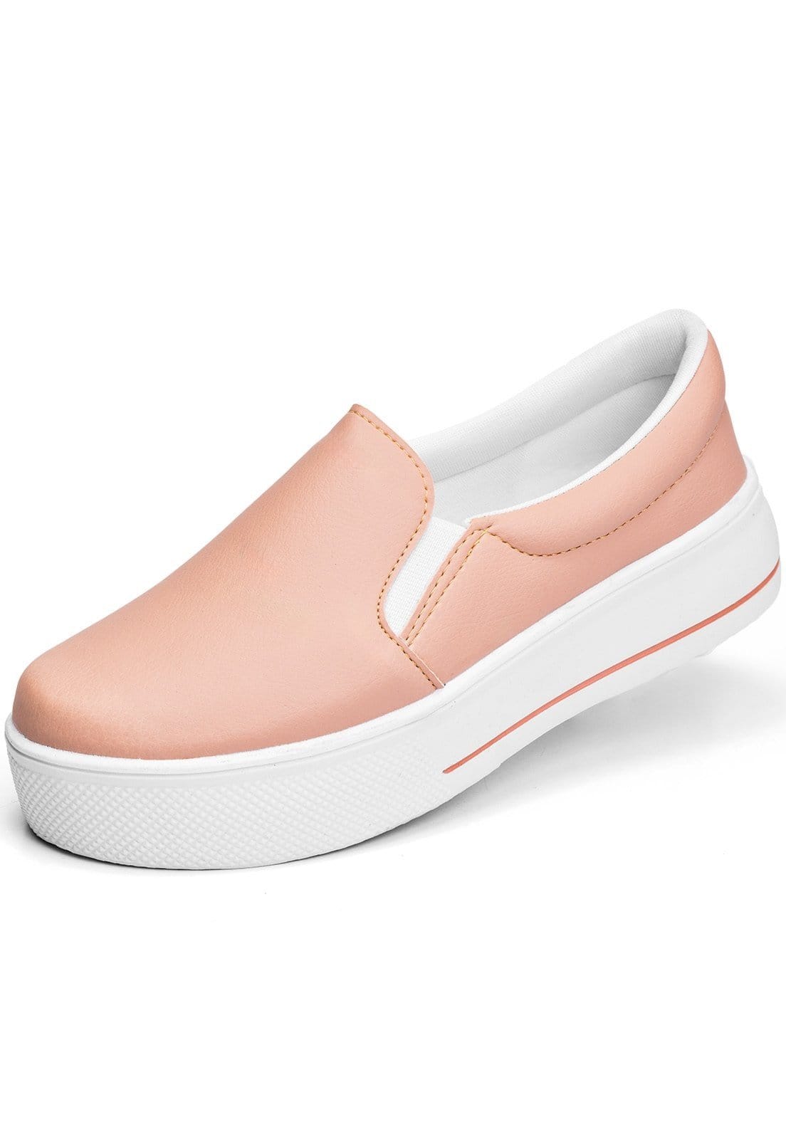 Tênis Feminino Lumiss Slip On Confortável Calce Fácil Sintético
