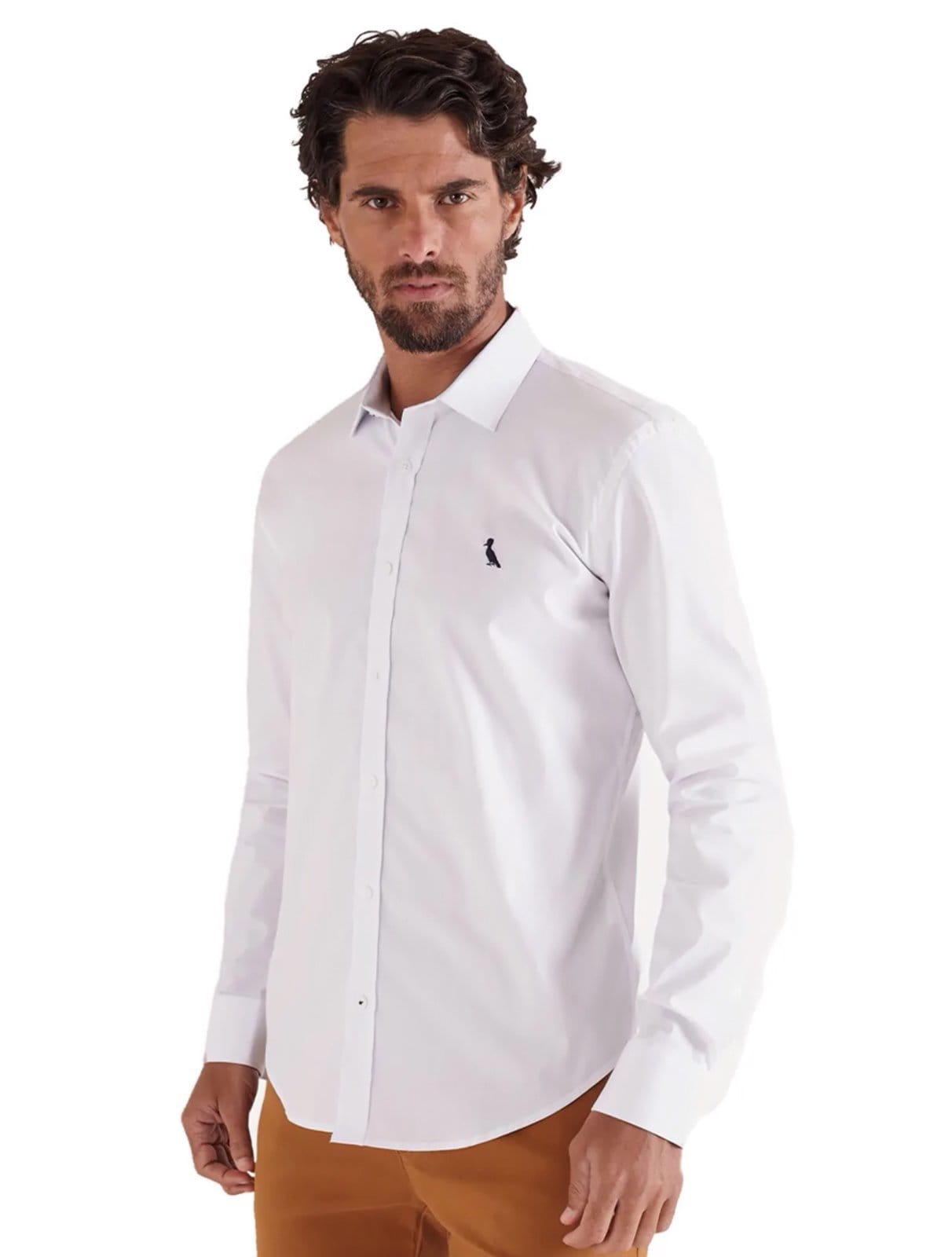 Camisa Reserva Masculina Casual Stretch Enxuto Branca
