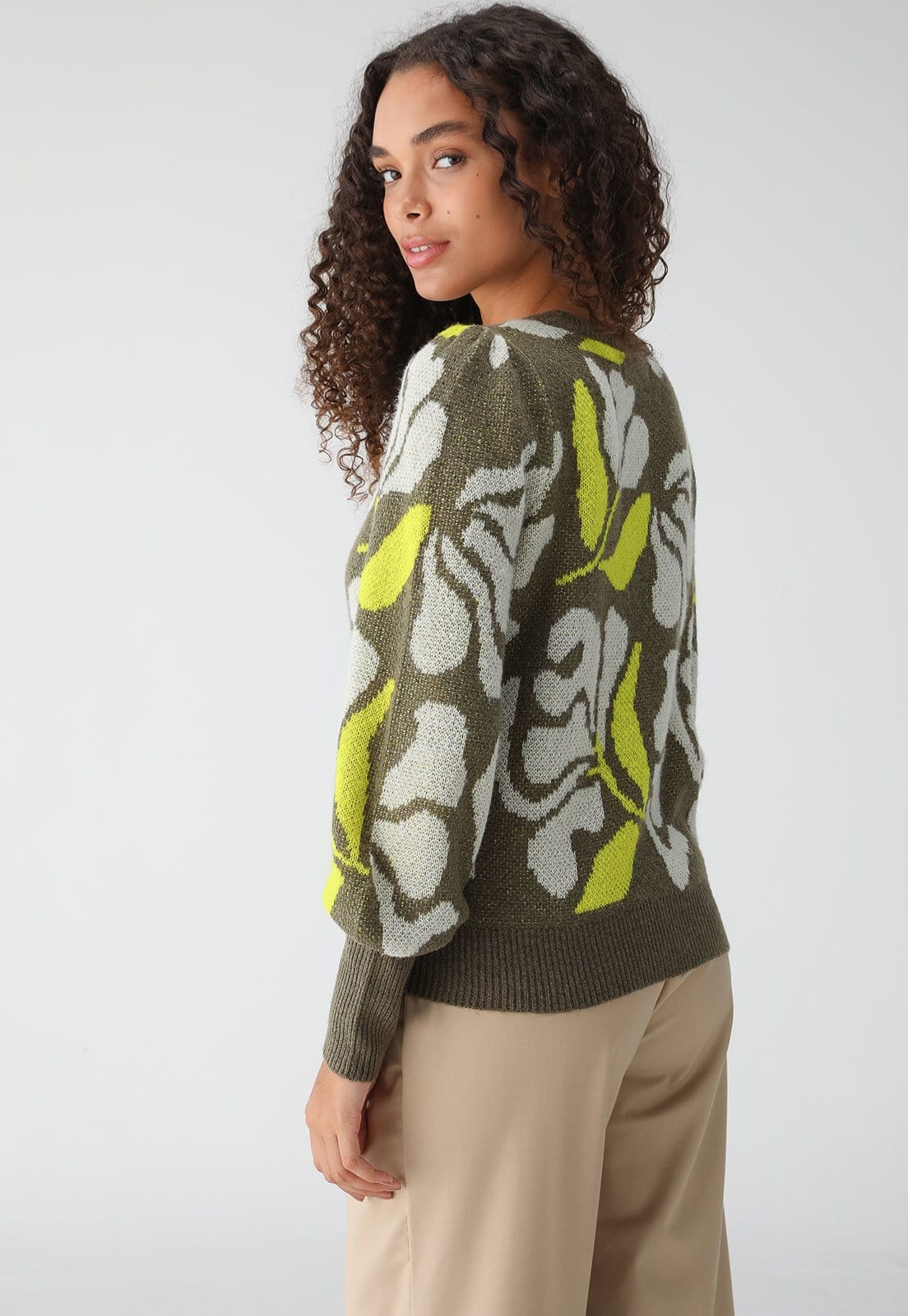 Vista 2 Suéter Tricot Vero Moda Estampado Vero Moda verde