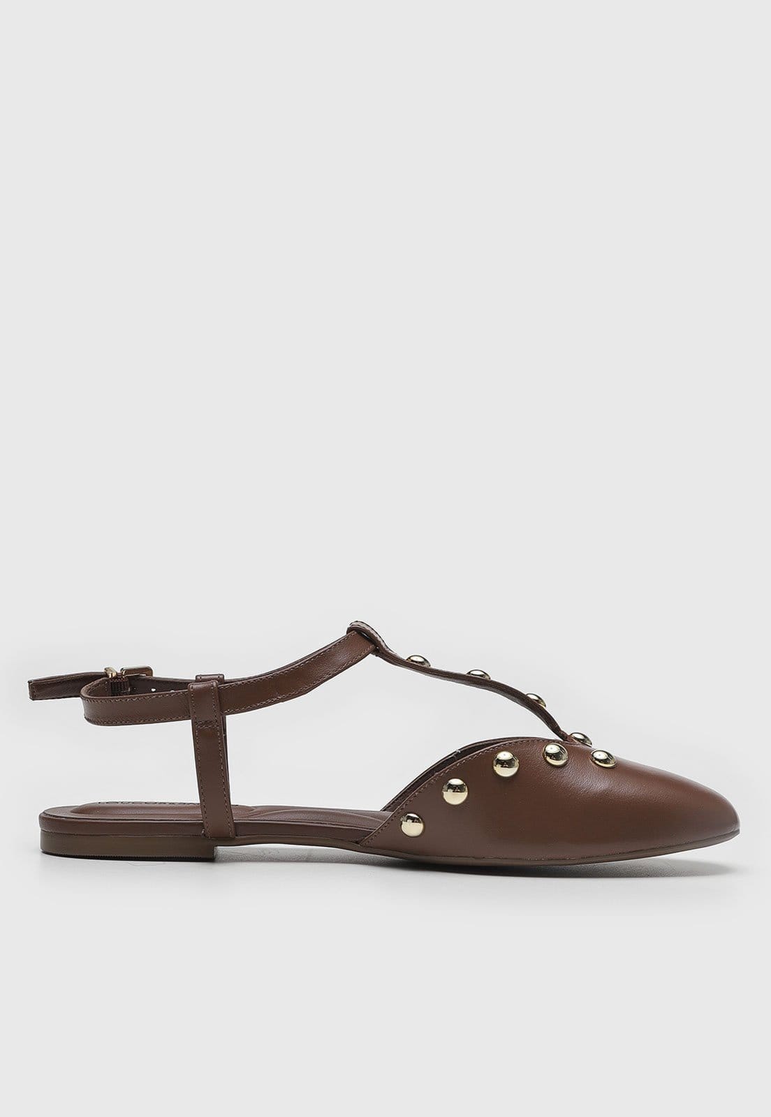 Vista 2 Slingback Feminino Loucos e Santos Tachas Loucos e Santos marrom