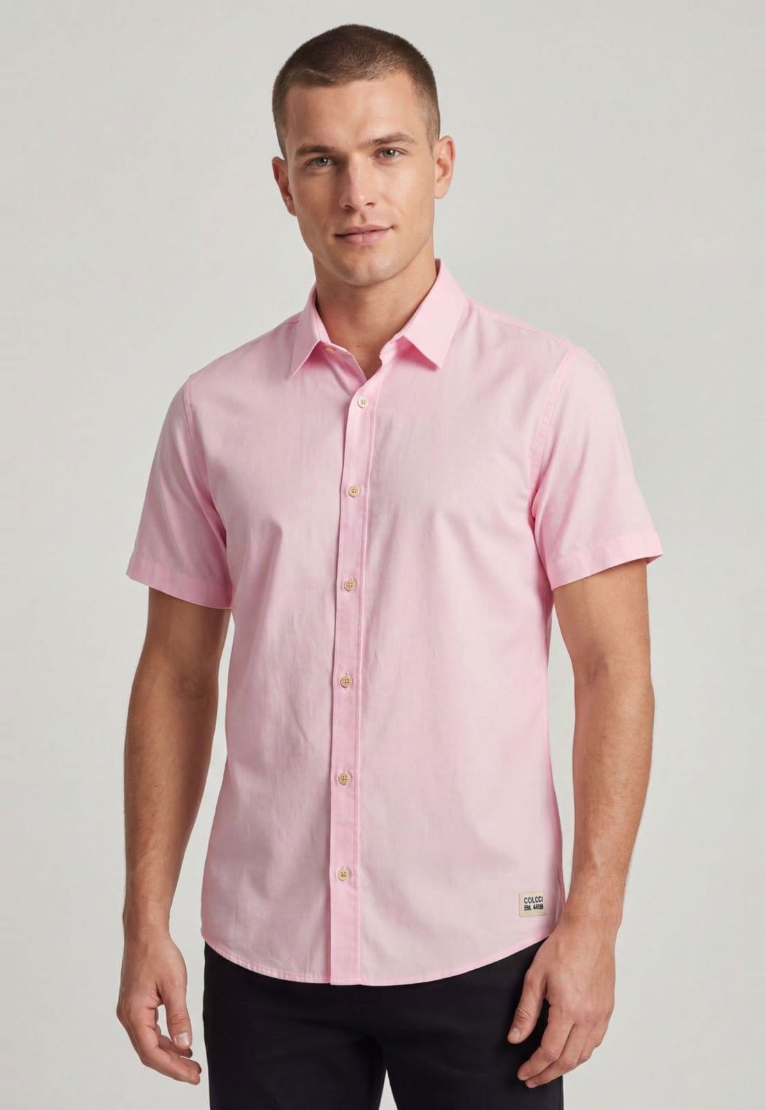 Camisa Masculina Colcci Manga Curta