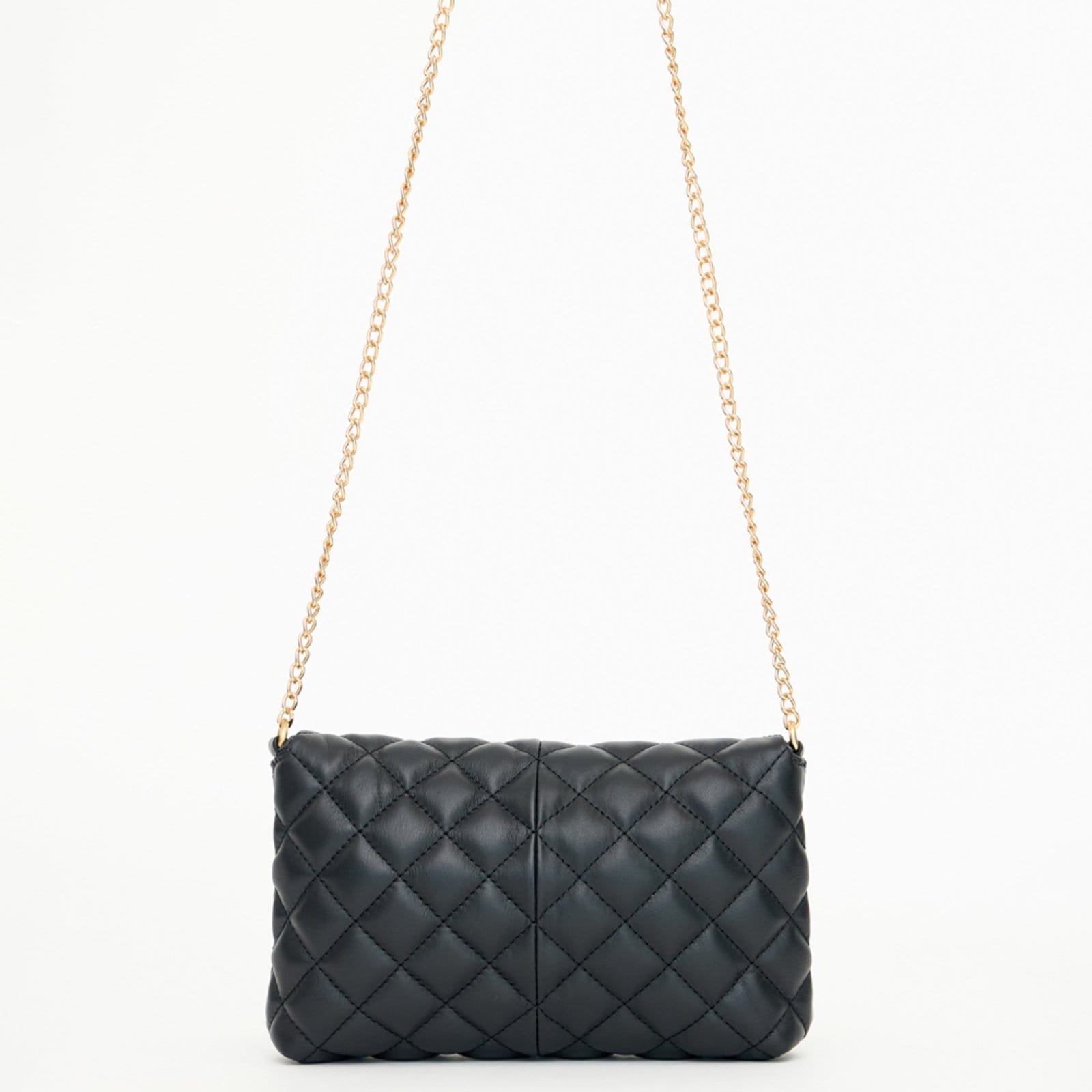 Vista 2 Bolsa Crossbody Lança Perfume Chains Ou25 Feminino Lança Perfume preto