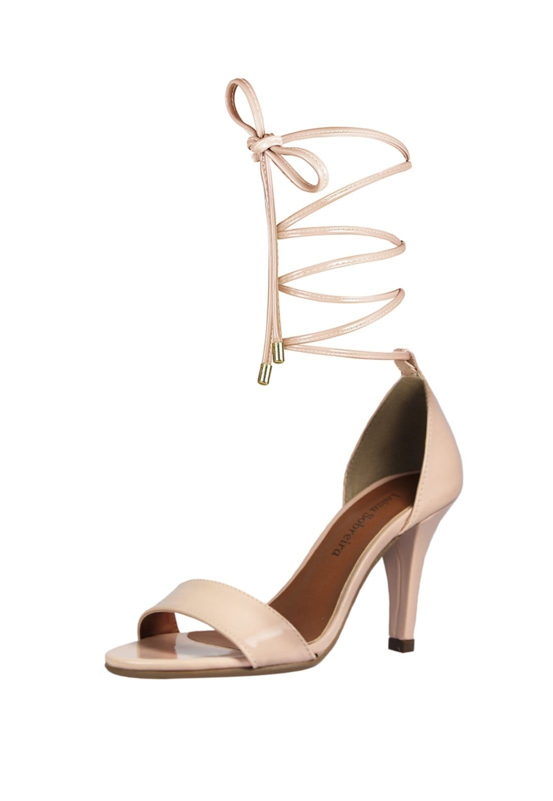 Vista 2 Sandália Troca Tira Salto Alto Fino Luiza Sobreira Verniz Mod. 2213-2 Luiza Sobreira nude