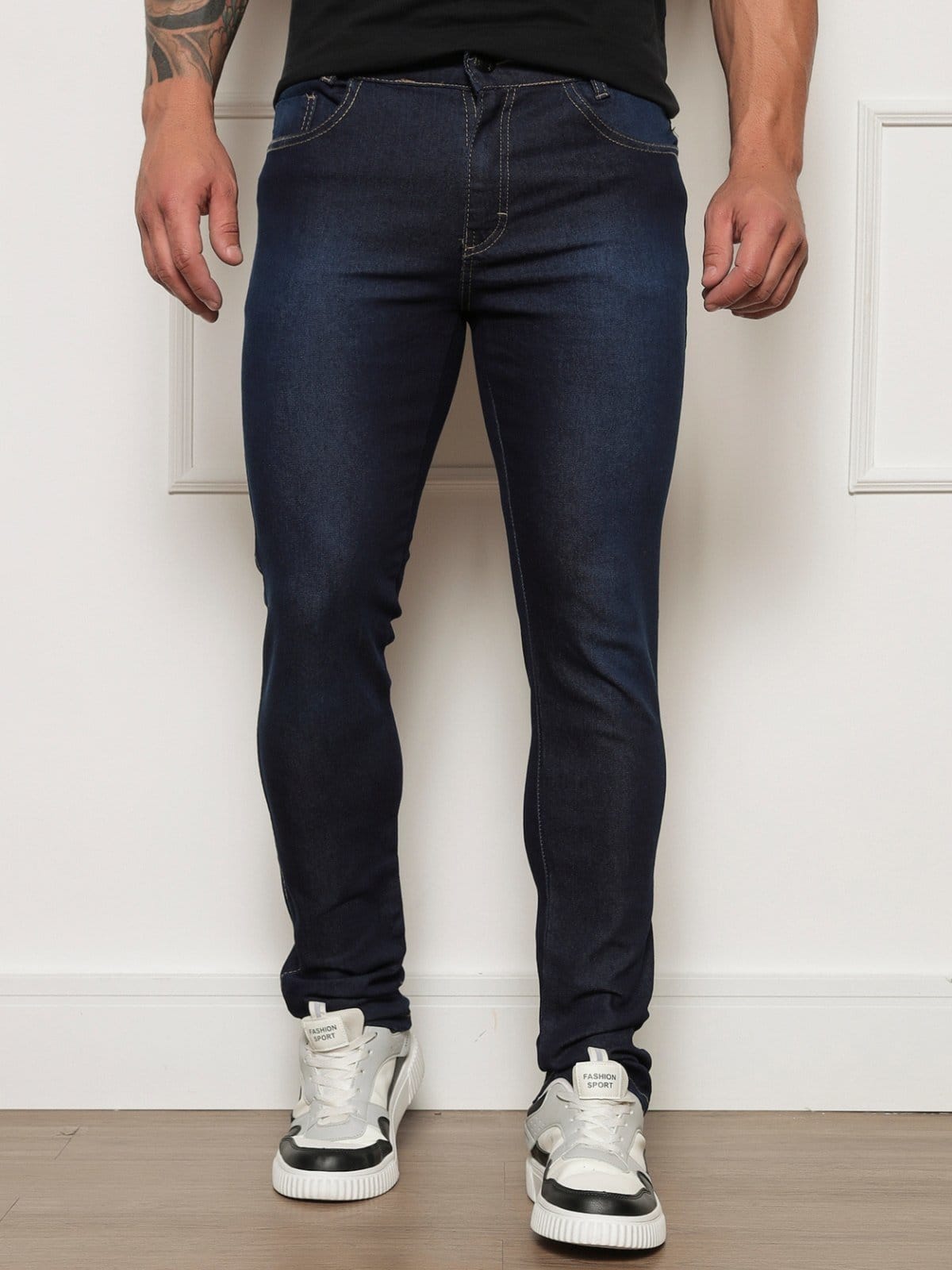Calça Jeans Skinny Pentagono Masculina Escuro