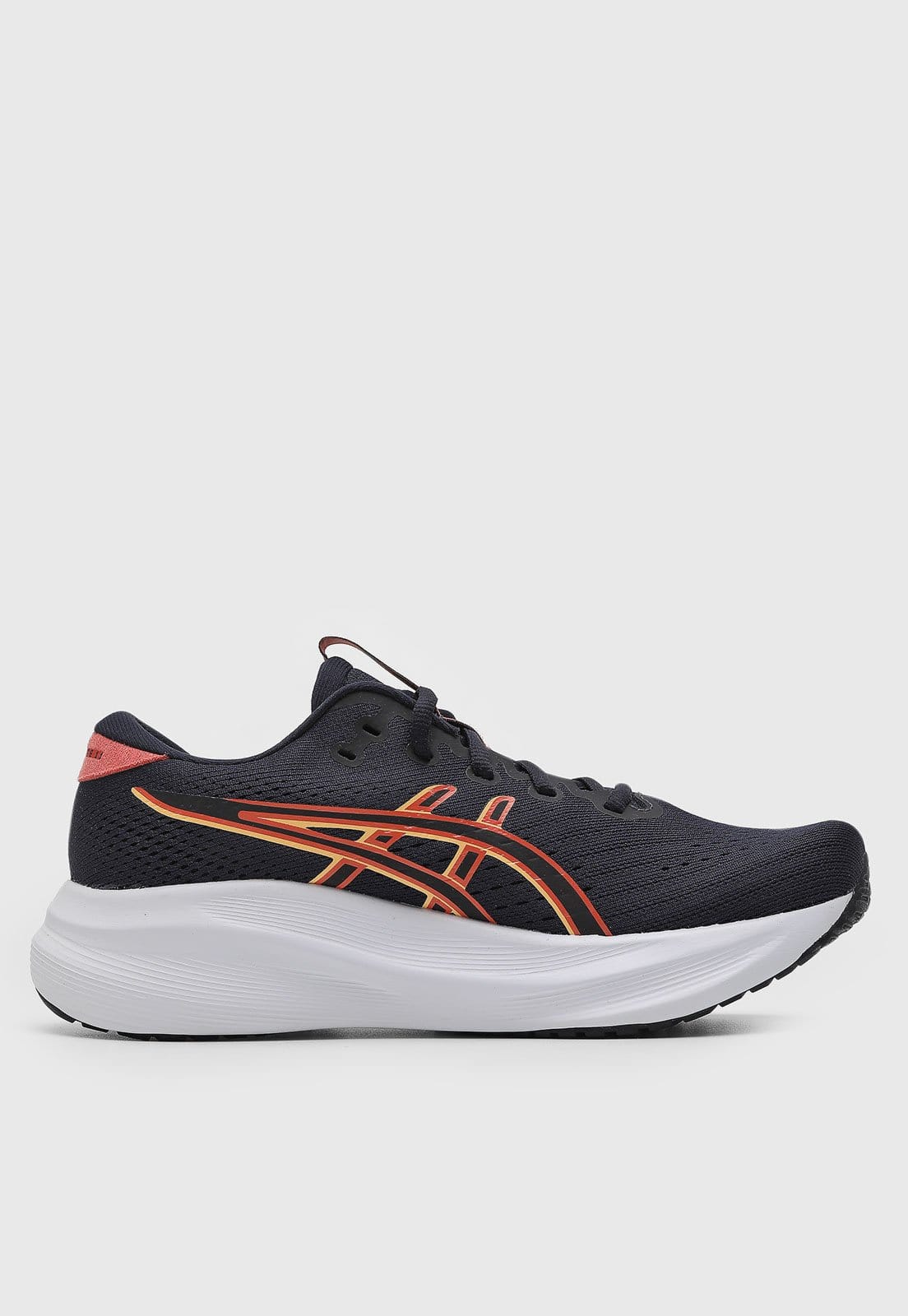 Vista 2 Tênis Feminino Asics Gel-Excite 11 Azul-Marinho e Laranja ASICS azul marinho