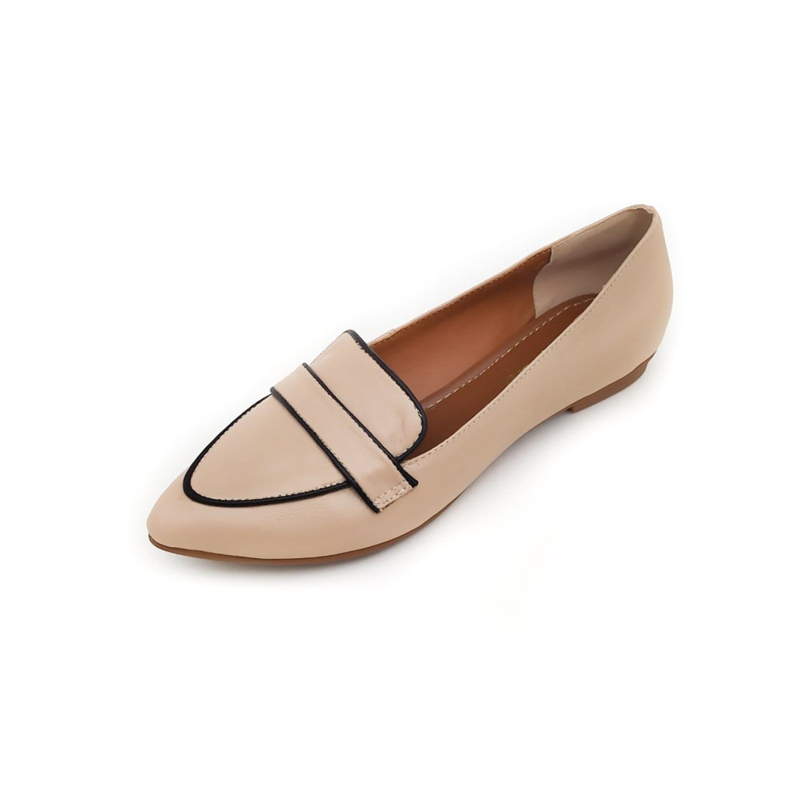 Vista principal Sapato em Couro Mocassim Amo Calçados Amo Calçados nude