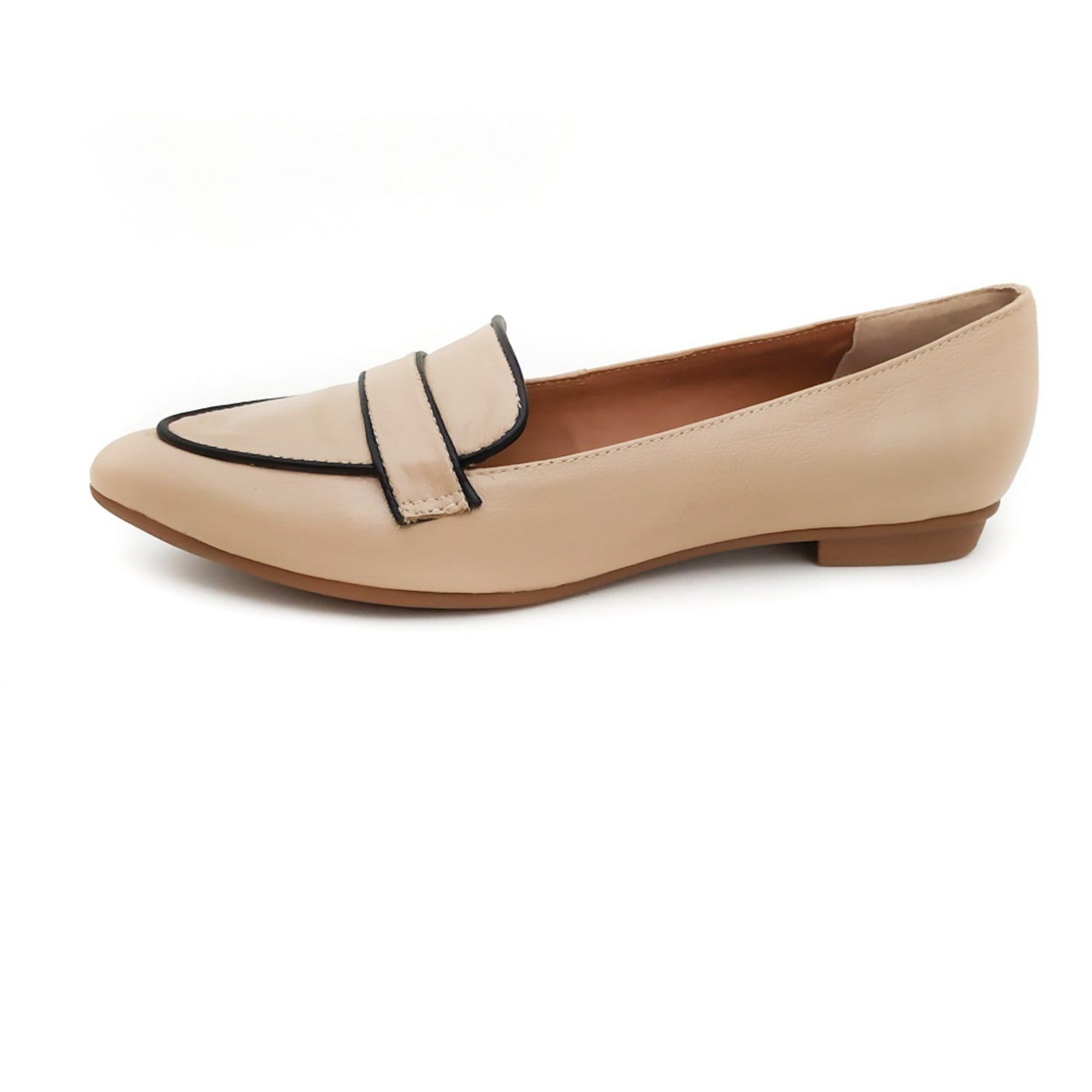 Vista 2 Sapato em Couro Mocassim Amo Calçados Amo Calçados nude