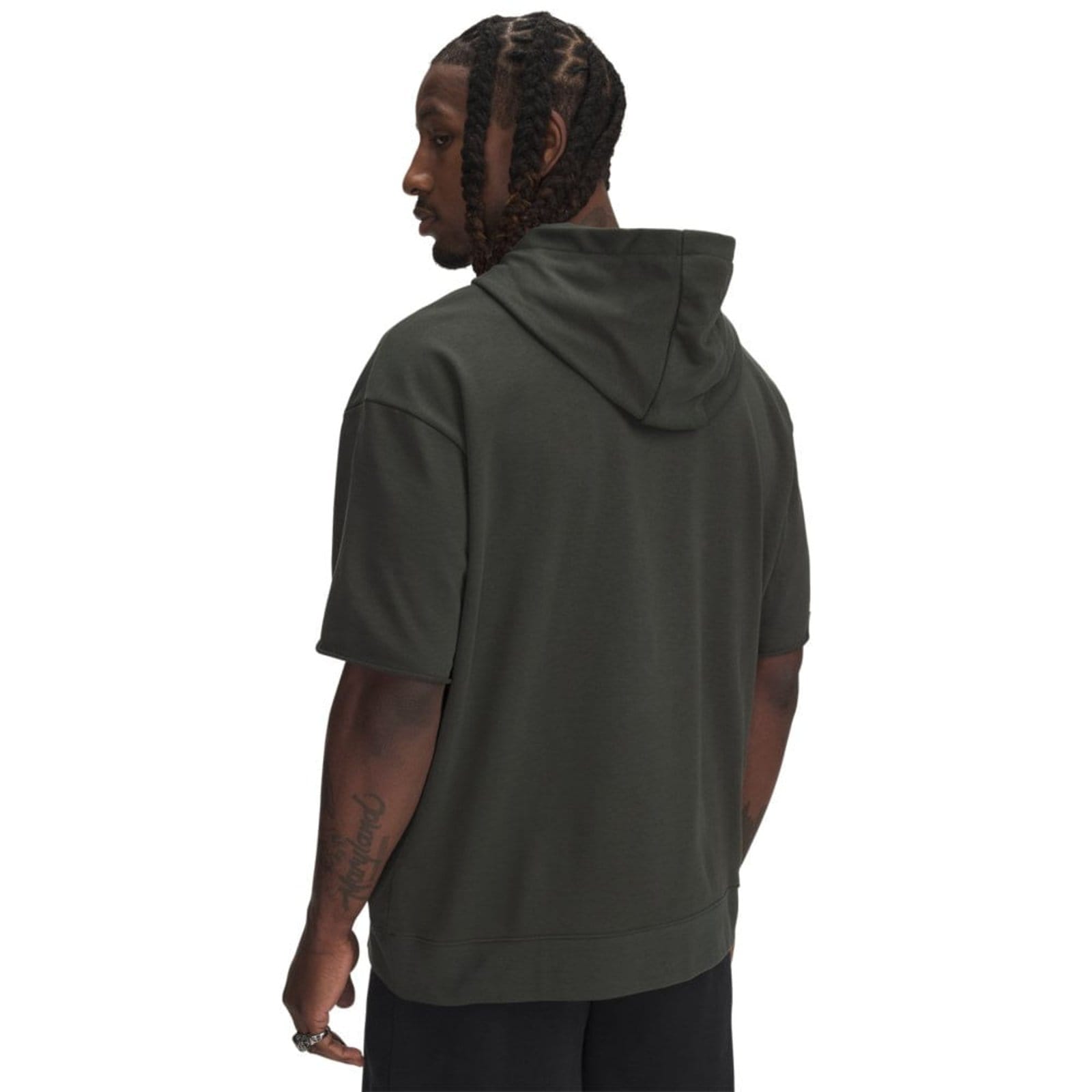 Vista 2 Moletom Under Armour Project Rock Terry Iron Masculino Under Armour verde