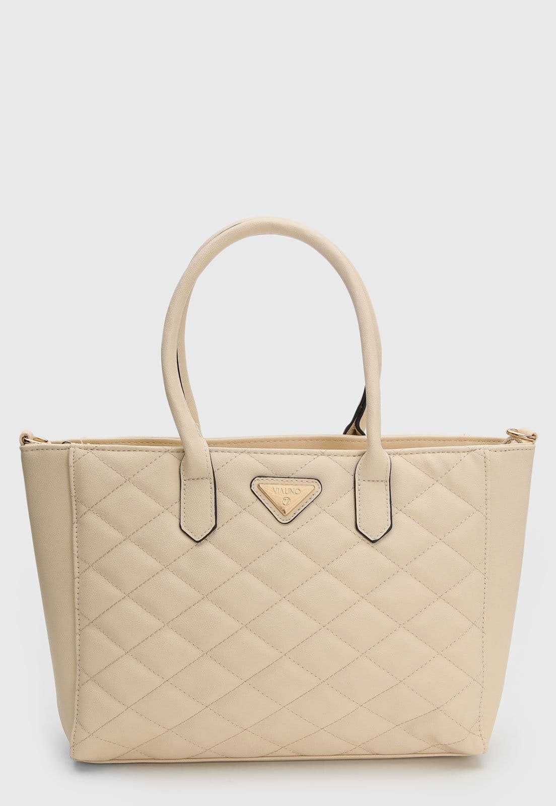 Vista 2 Bolsa Feminina Via Uno Matelassê Chino VIA UNO bege