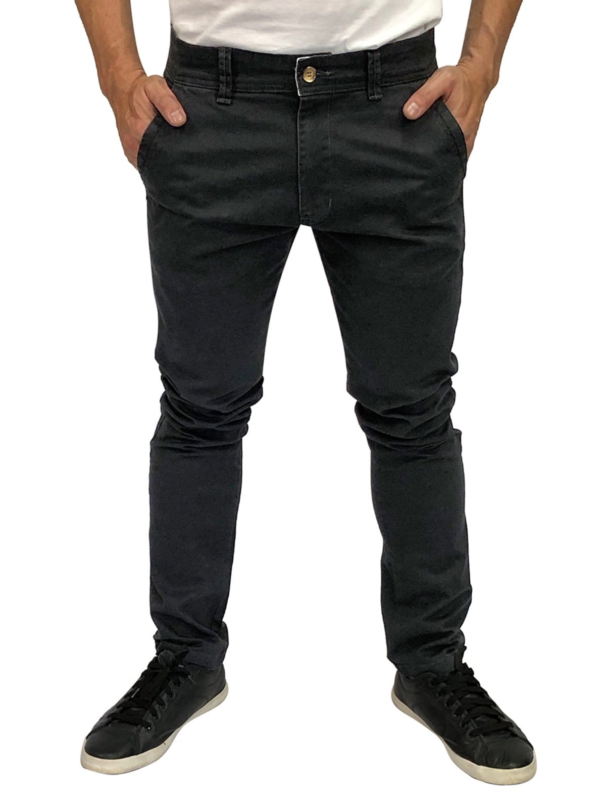 Vista principal Calça Sarja Macaw Slim Fit Moca 7790 Macaw preto