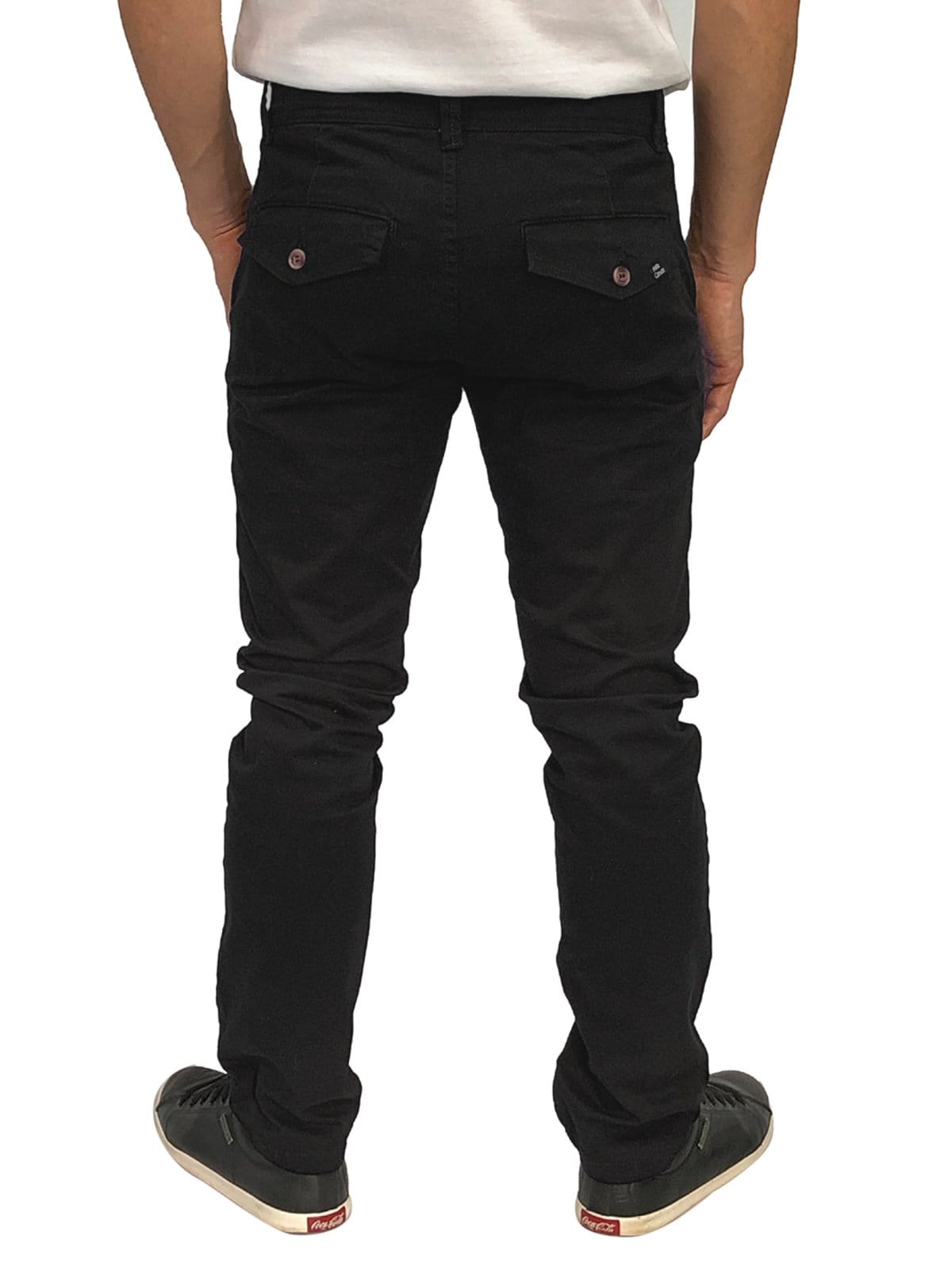 Vista 2 Calça Sarja Macaw Slim Fit Moca 7790 Macaw preto