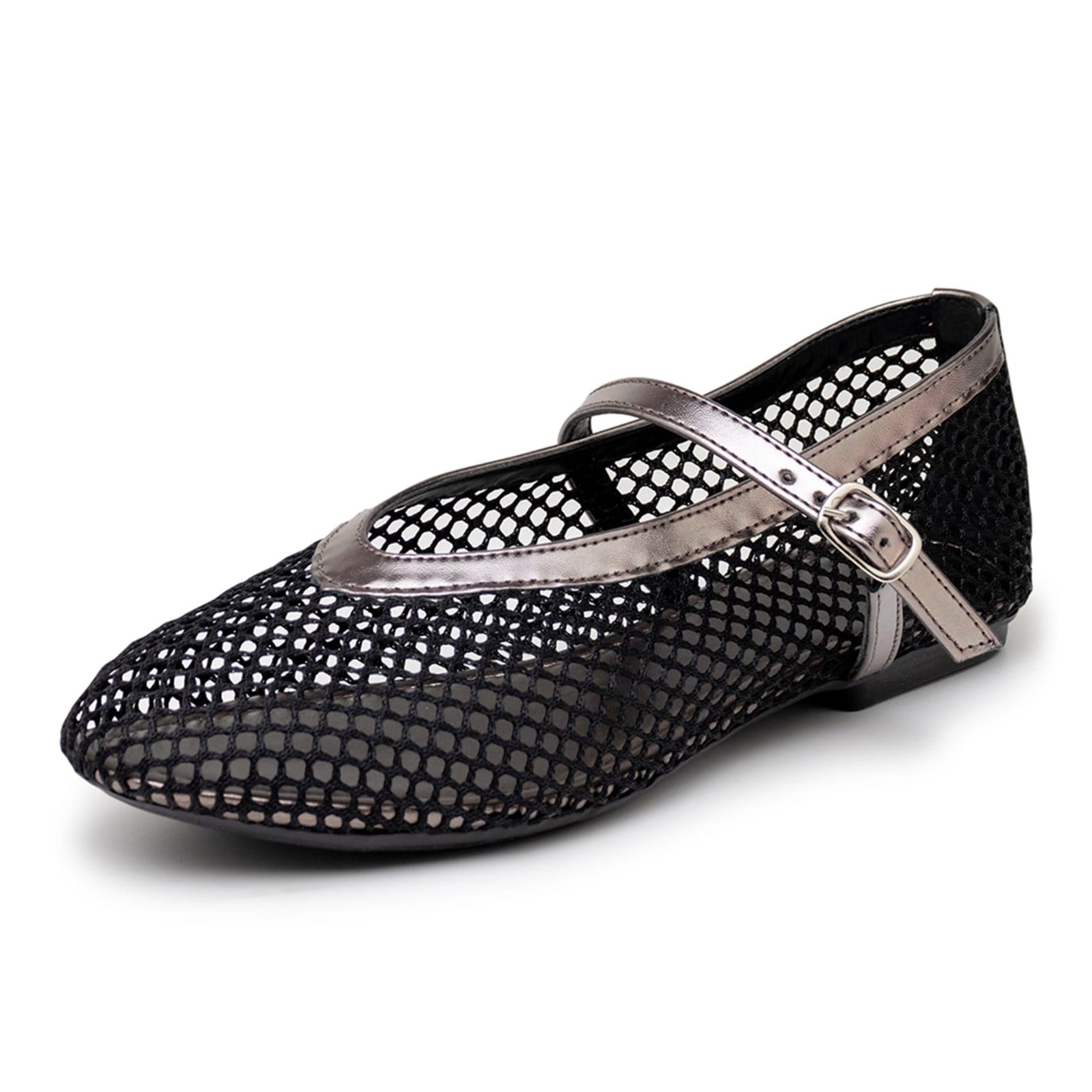 Vista 2 Sapatilha De Tela Feminina Tendência Bico Redondo 5400 e Onix Hannah Footwear preto