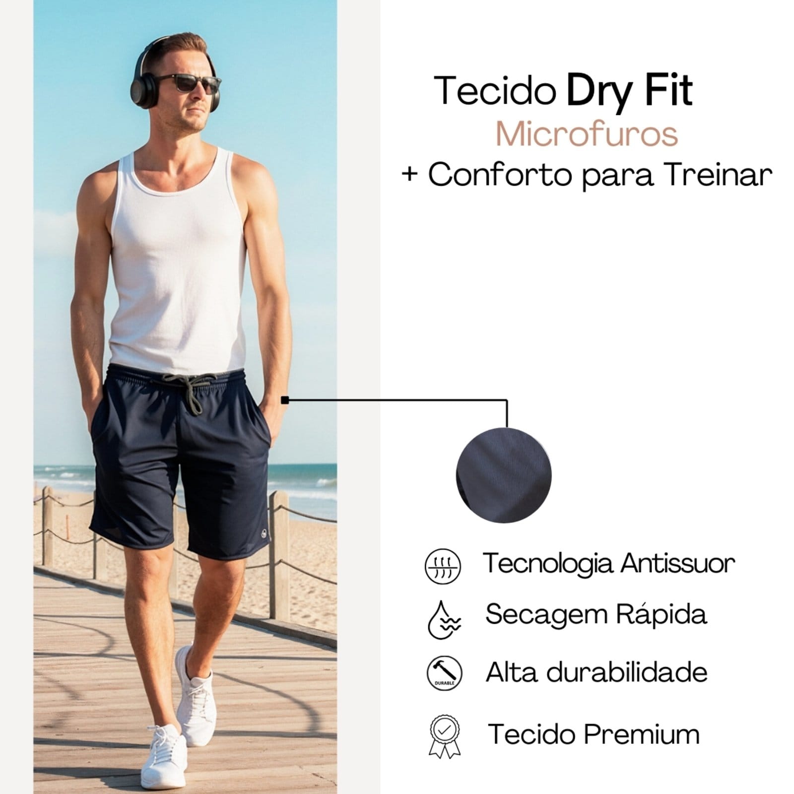 Vista 2 KIT 2 Bermuda Short Masculino Dry Fit KS Treino Academia Corrida KS azul/azul marinho/multicolorido/preto
