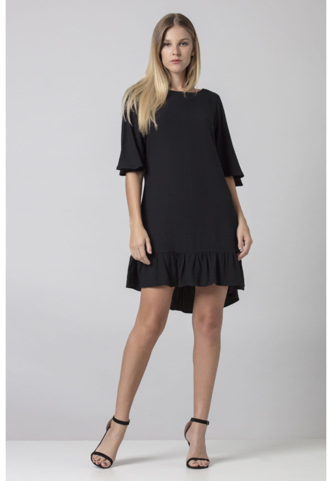 Vestido Curto Viscose Amazonia Vital Babados