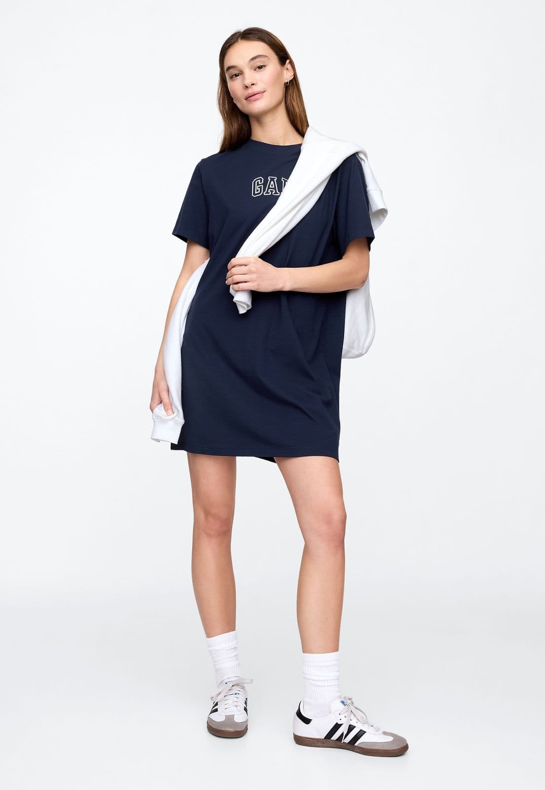 Vestido GAP Curto Logo Azul-Marinho