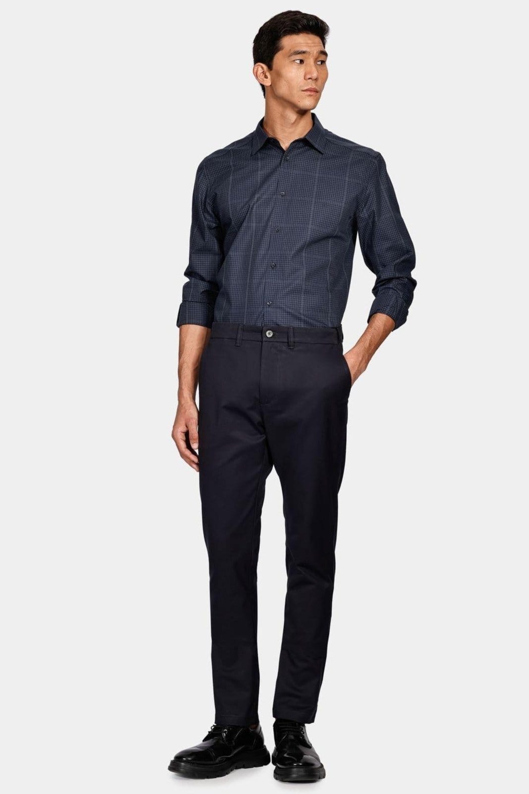 Vista 2 Calça Aramis Aramis Chino Moovex Marinho Aramis incolor