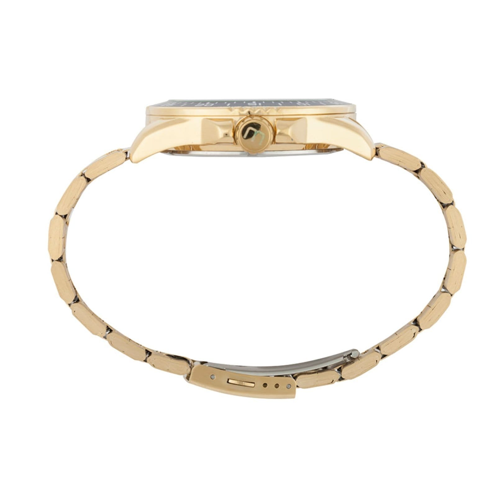 Vista 2 Relogio Masculino Mondaine com Mostrador Preto Mondaine dourado