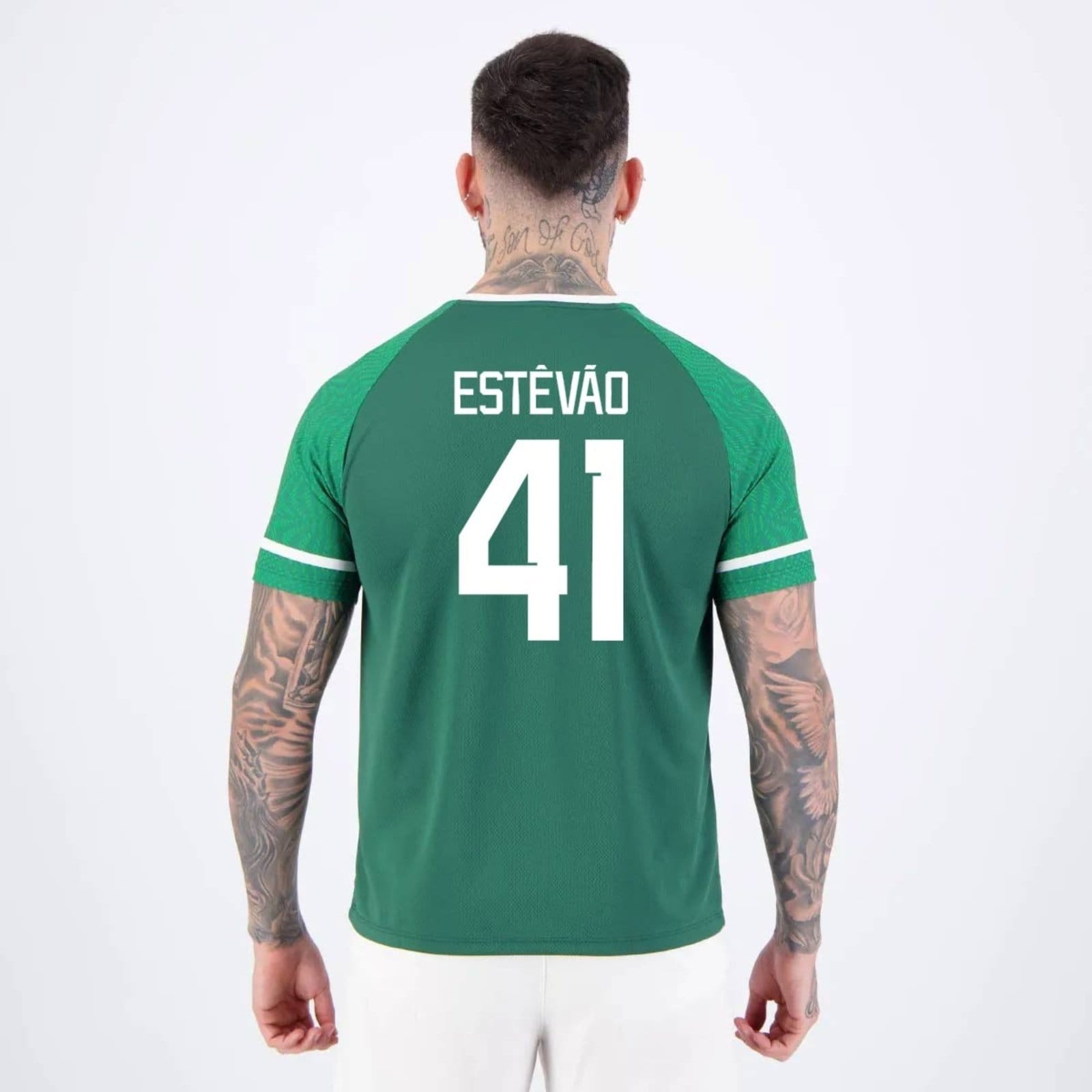Camisa Palmeiras Verdão Estêvão 41 Escudo