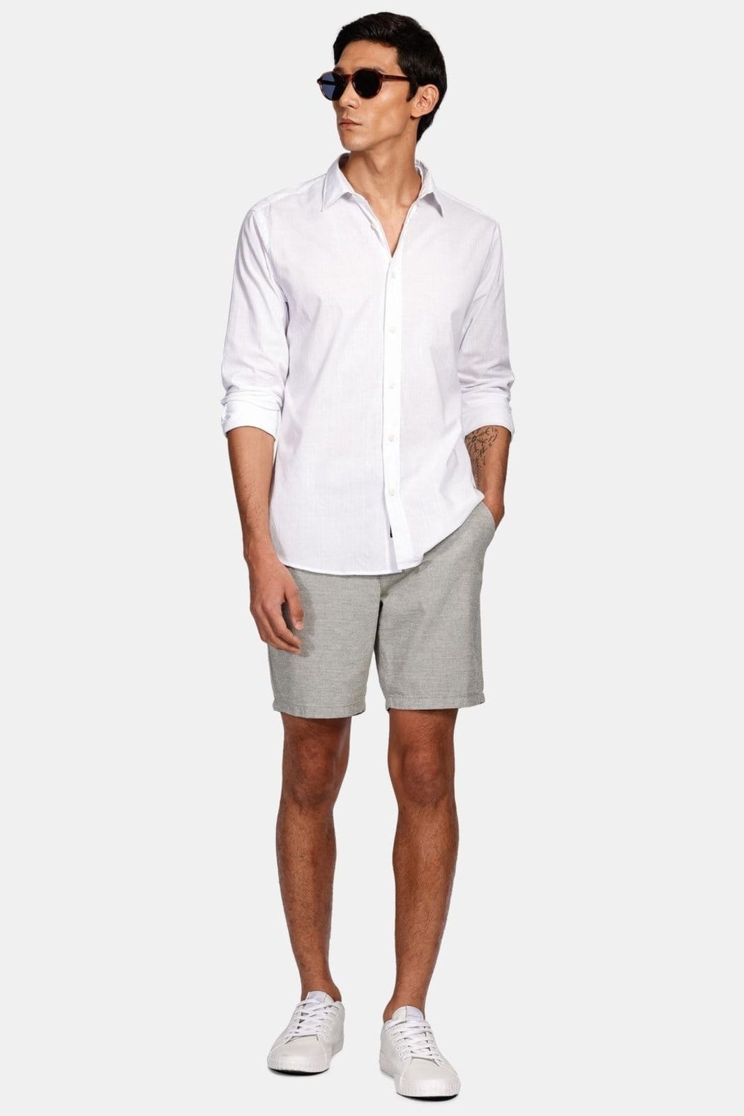 Vista 2 Camisa Aramis Slim Flame Bosco Aramis branco