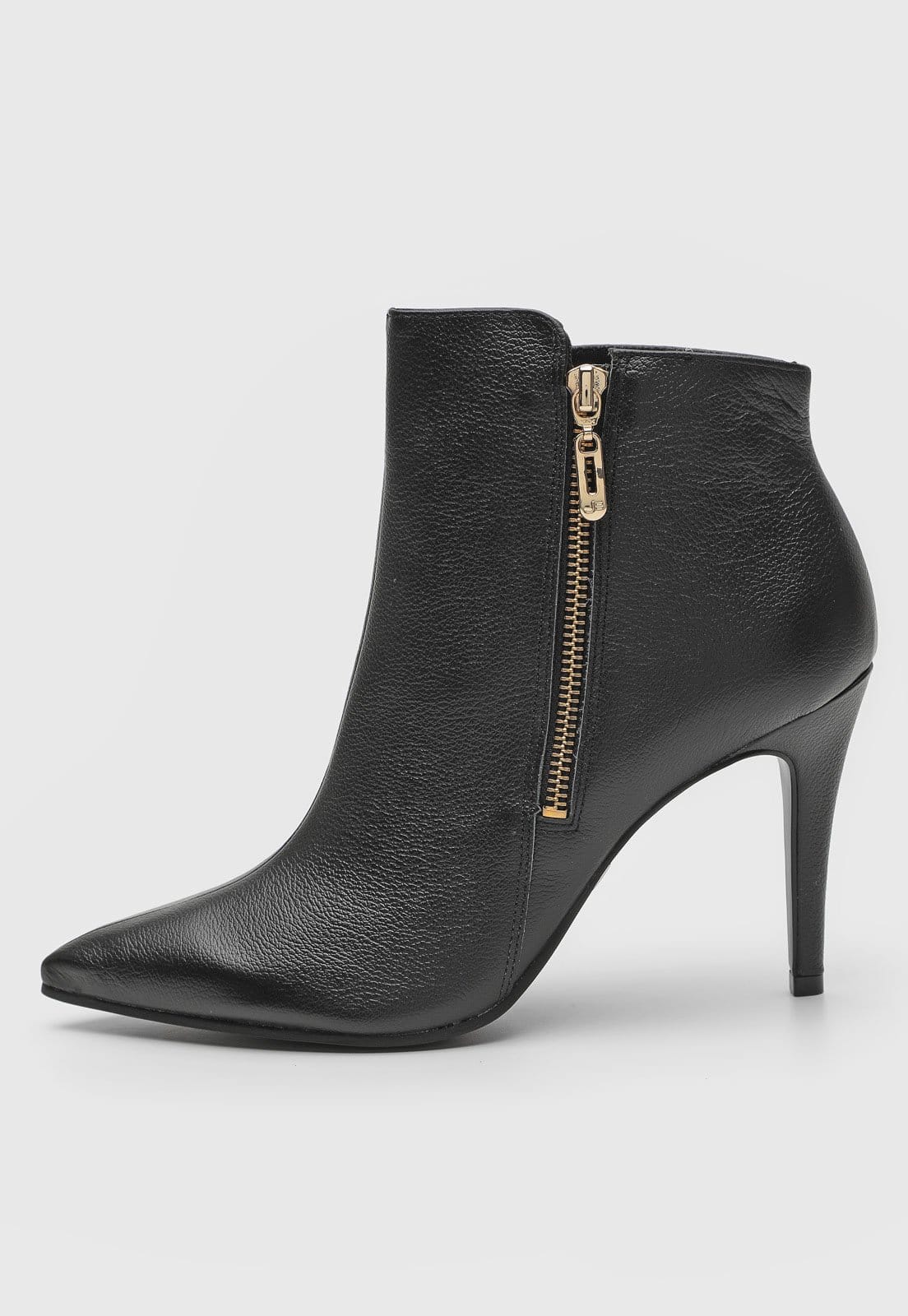 Vista principal Bota Jorge Bischoff de Couro Salto Fino Preta Jorge Bischoff preto