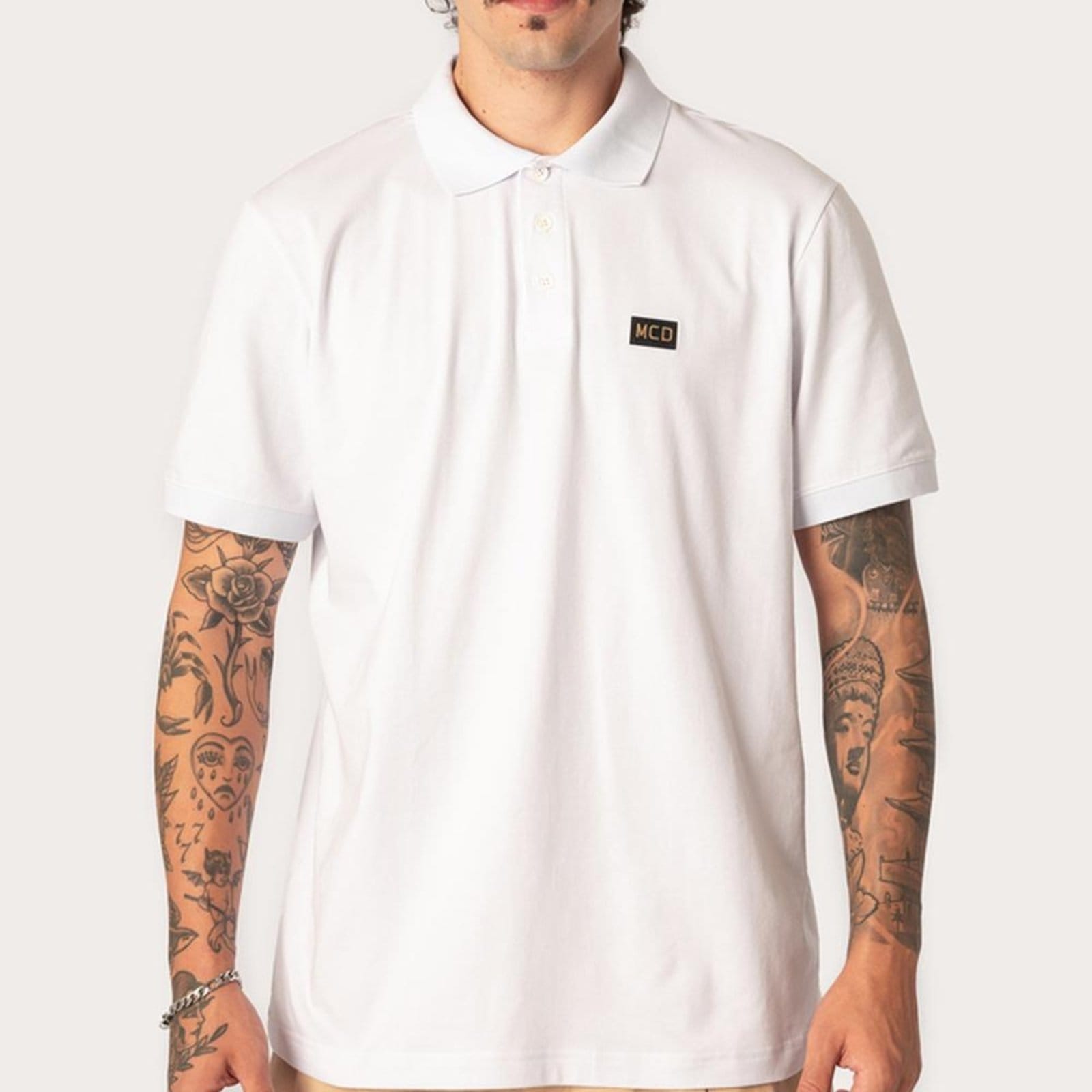 Vista principal Camisa MCD Polo MCD WT26 Masculina MCD branco
