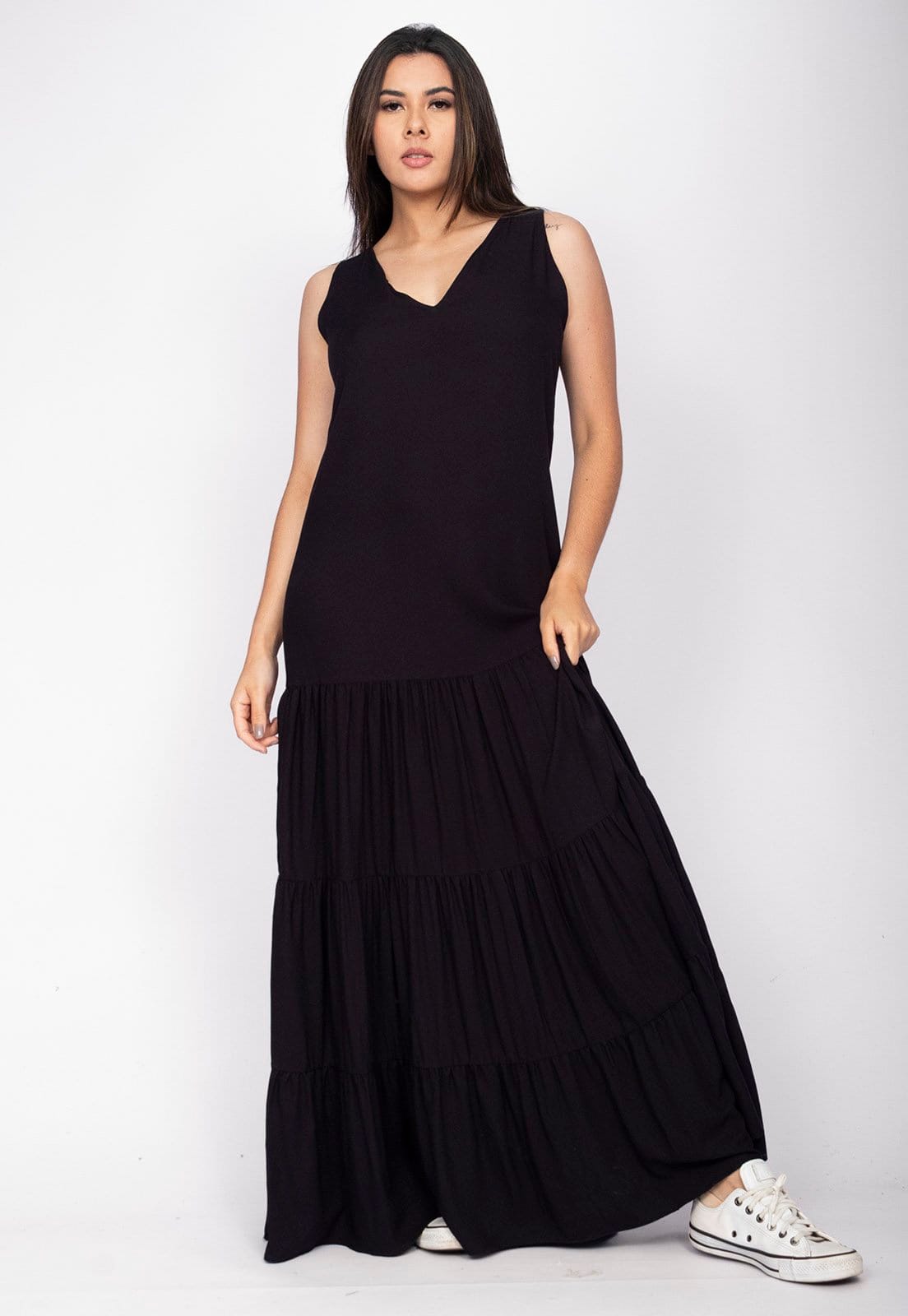 Vestido Aurora Longo Amazonia Vital Viscose