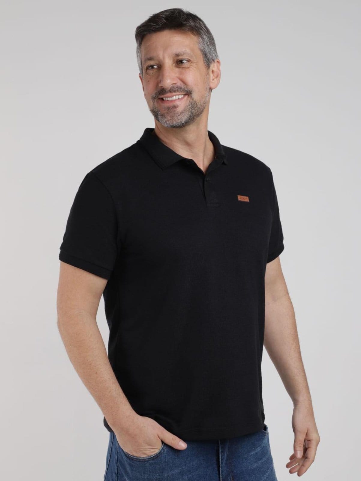 Polo Malhão Rústico Manga Curta Masculina