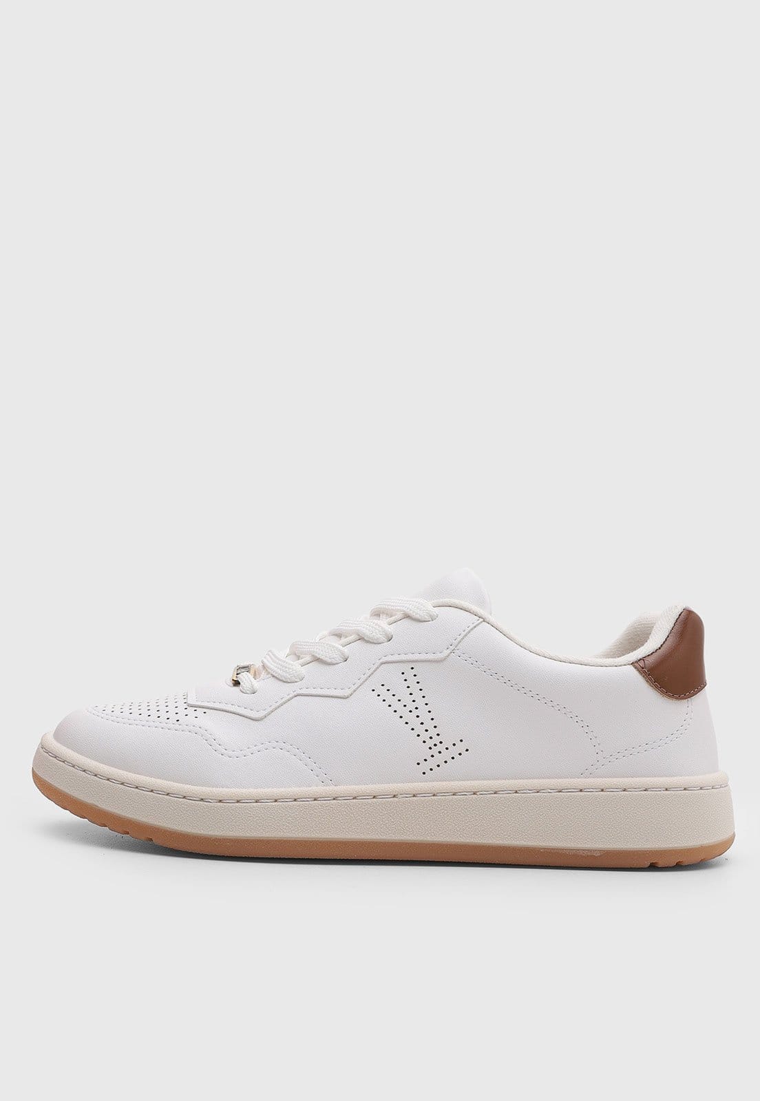 Vista principal Tênis Feminino Vizzano Bico Redondo VIZZANO bege