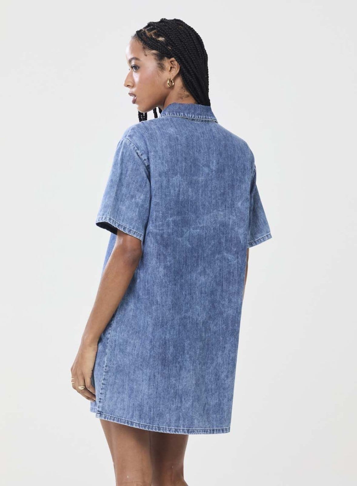 Vista 2 Vestido Jeans Estilo Polo Colcci CLC Colcci CLC azul