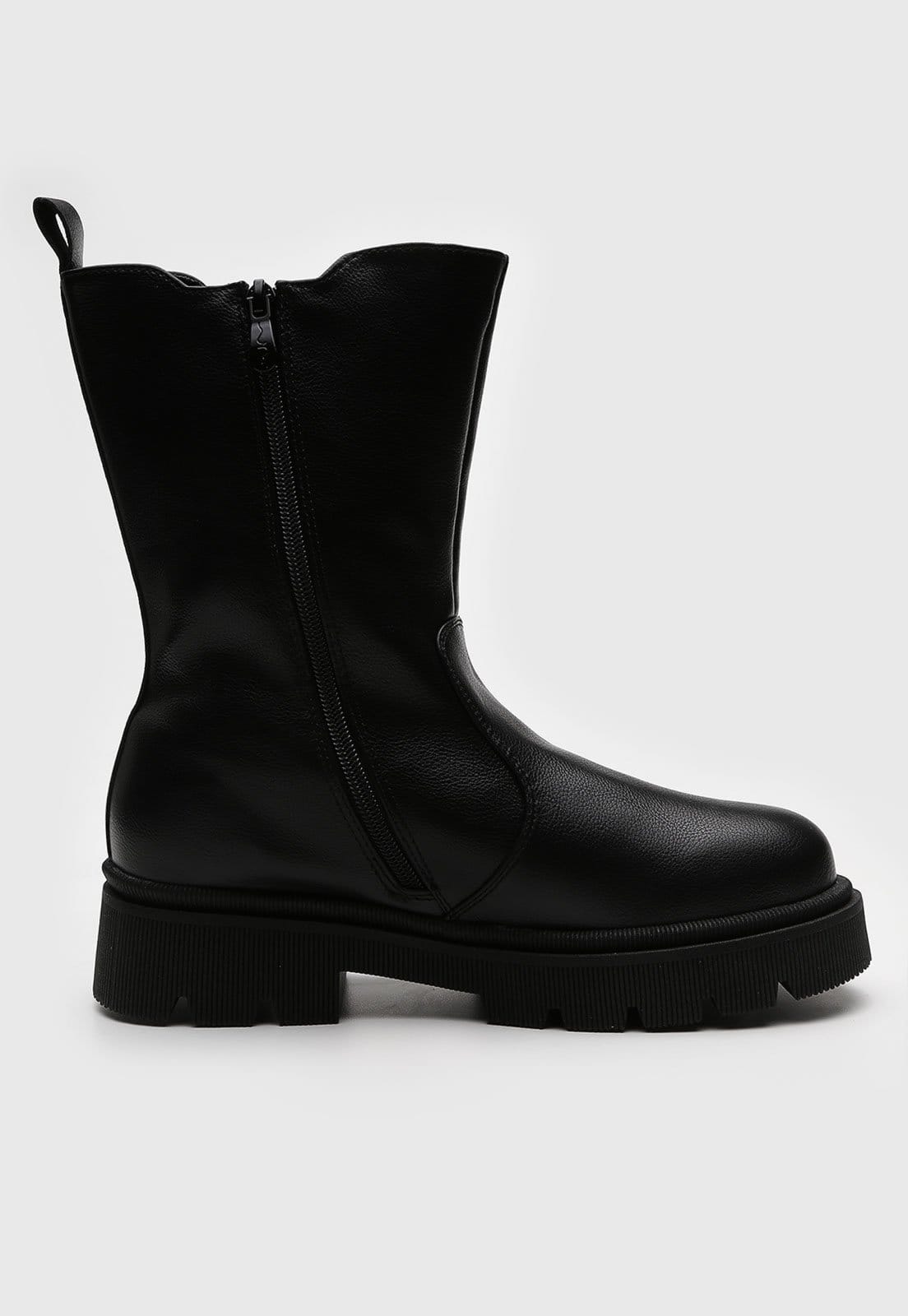 Vista 2 Bota Chelsea Mooncity Cano Médio Preta Mooncity preto