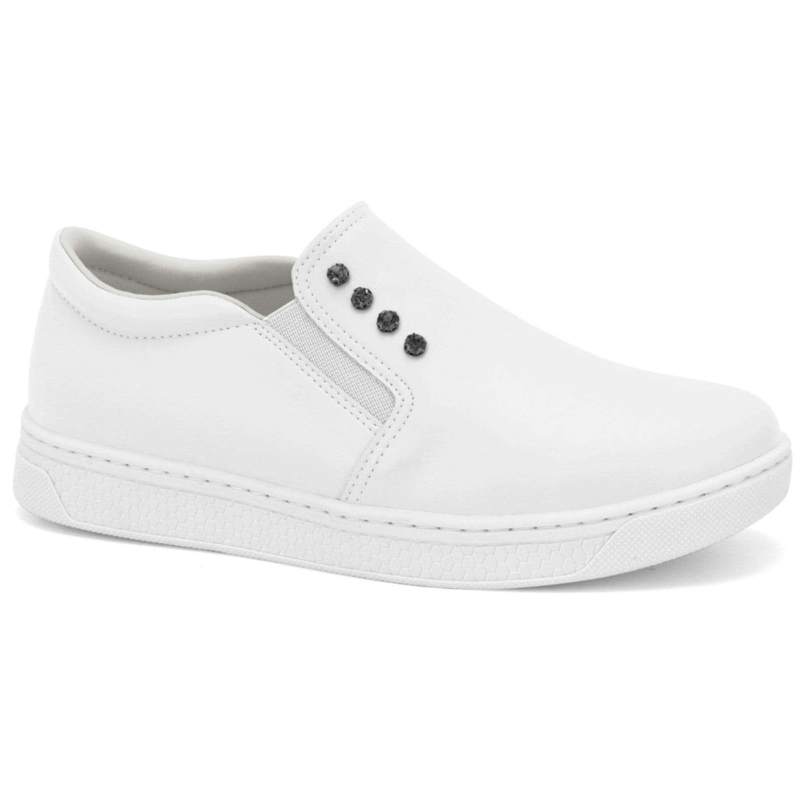 Vista principal Tênis Feminino Slip On Ramarim 2487206-1 RAMARIM branco