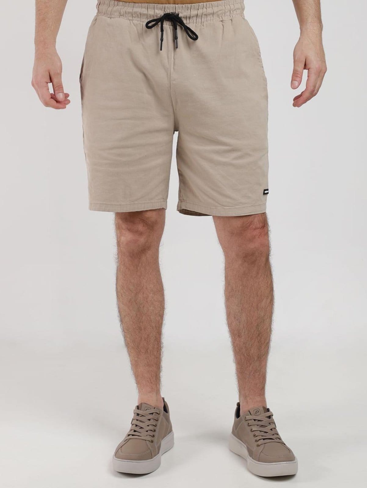 Vista principal Bermuda Sarja Masculina AREIA Elétron unico