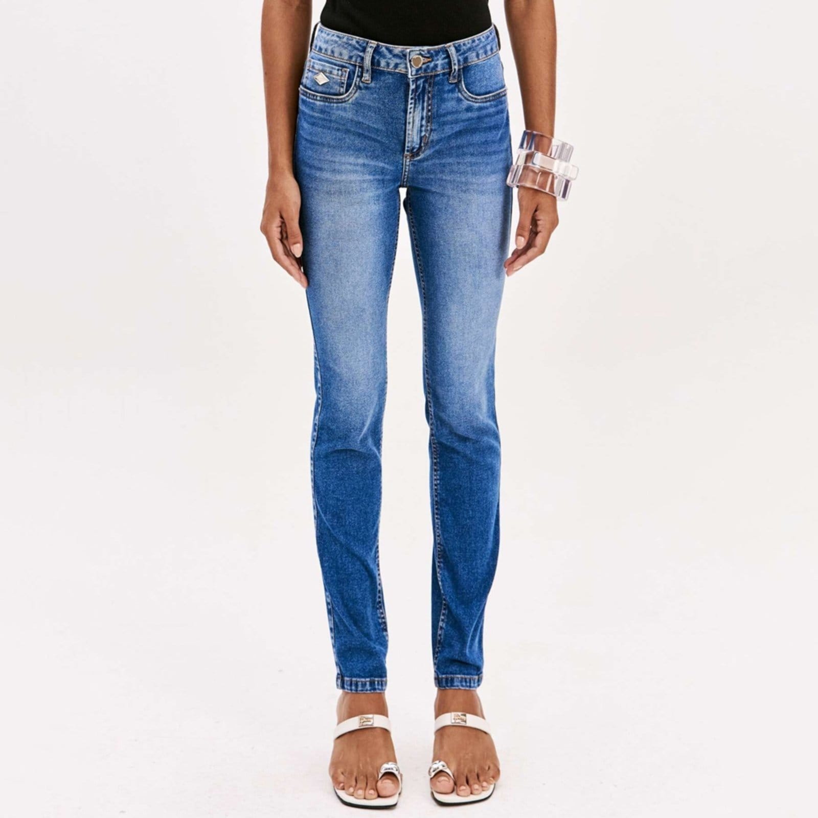 Calça Jeans Easy Lança Perfume Skinny Hig Pr26 Feminino