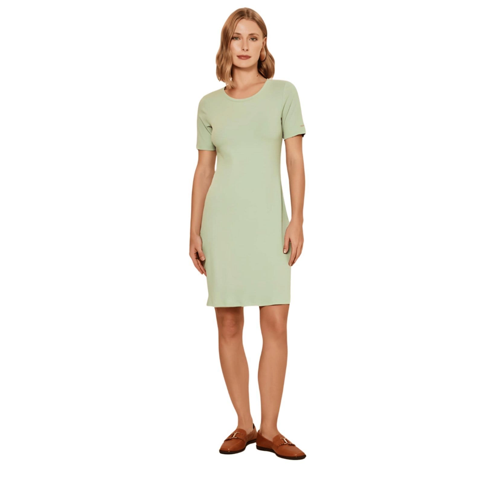 Vestido Curto Canelado