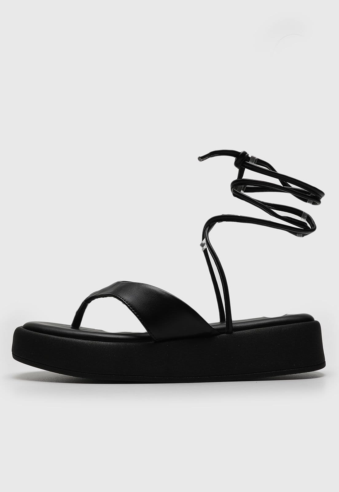 Sandália Ramarim Lisa Preta