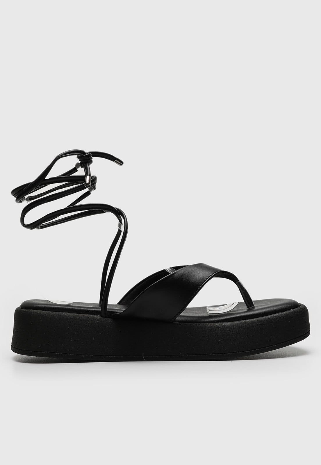 Vista 2 Sandália Ramarim Lisa Preta RAMARIM preto