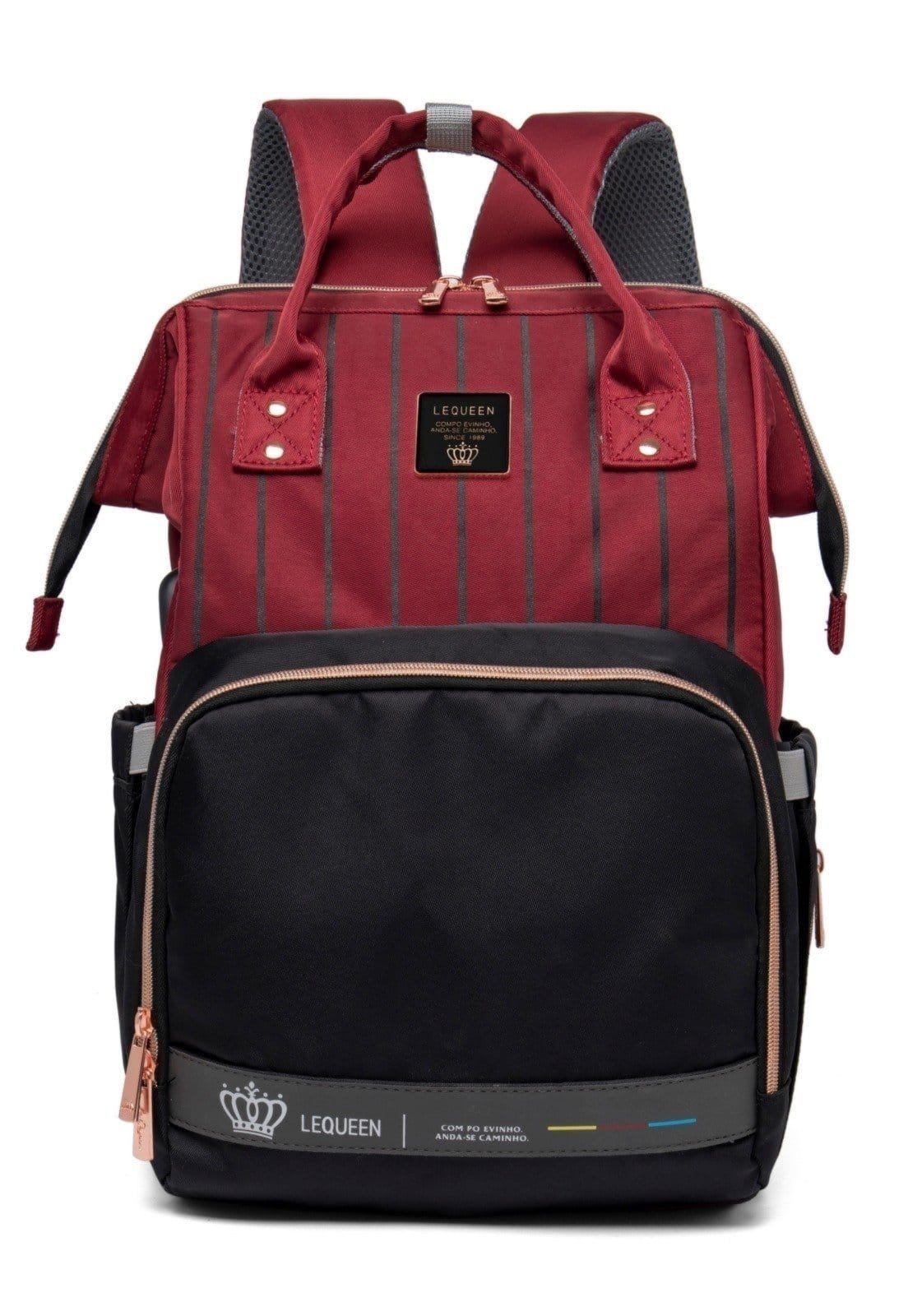 Bolsa Mochila Maternidade LeQueen Reforçada Bolso Térmico para Mamadeira