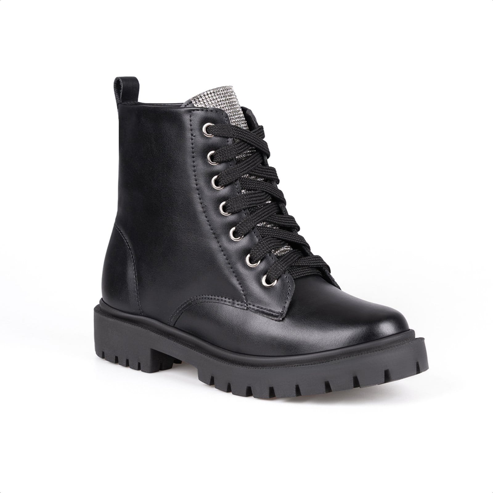 Coturno Feminino Cano Curto Solado Tratorado Zíper Confortável