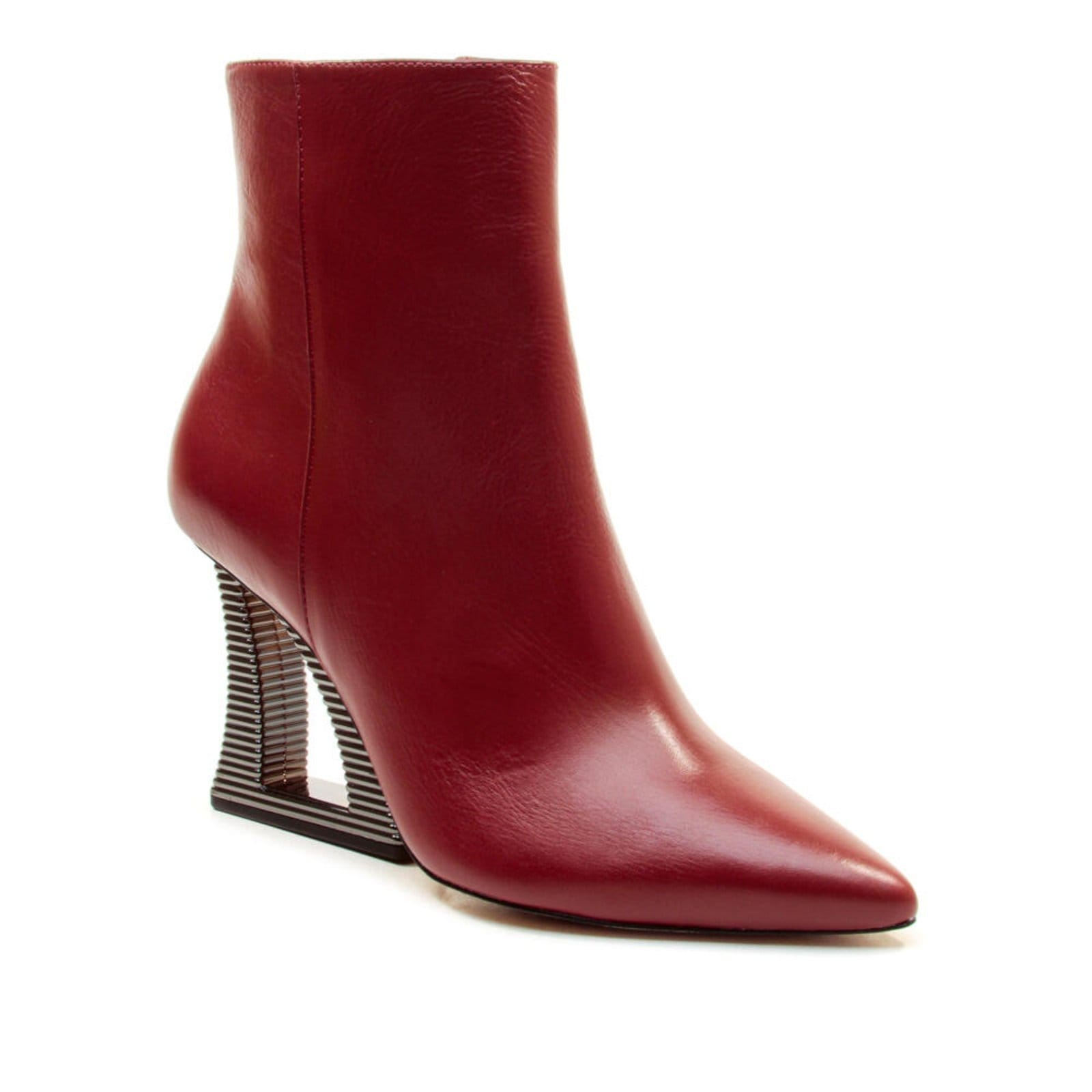 Vista 2 Bota Couro Cano Curto Cecconello 2443001-9 Cecconello vermelho