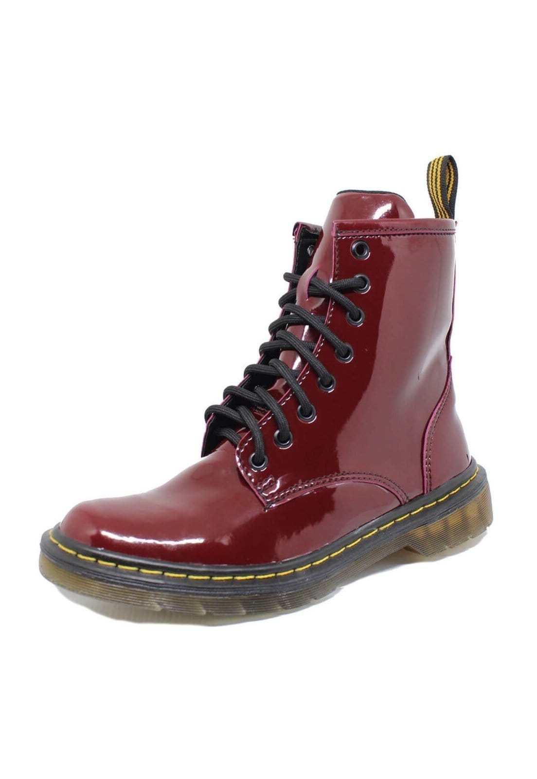 Coturno Inglês Estilo Veggie Verniz Baixa