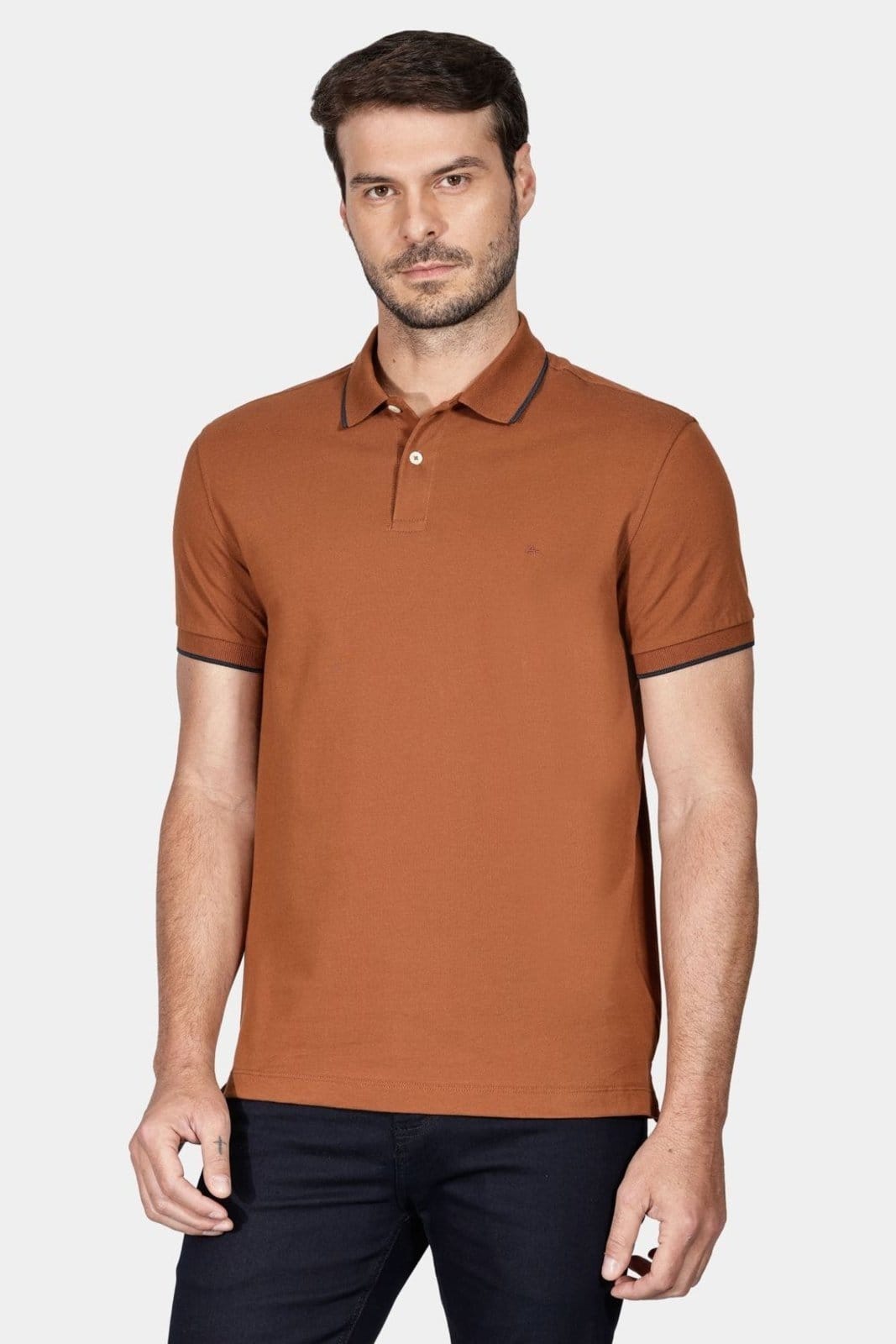 Vista principal Polo Aramis Clássica Caramelo Aramis incolor