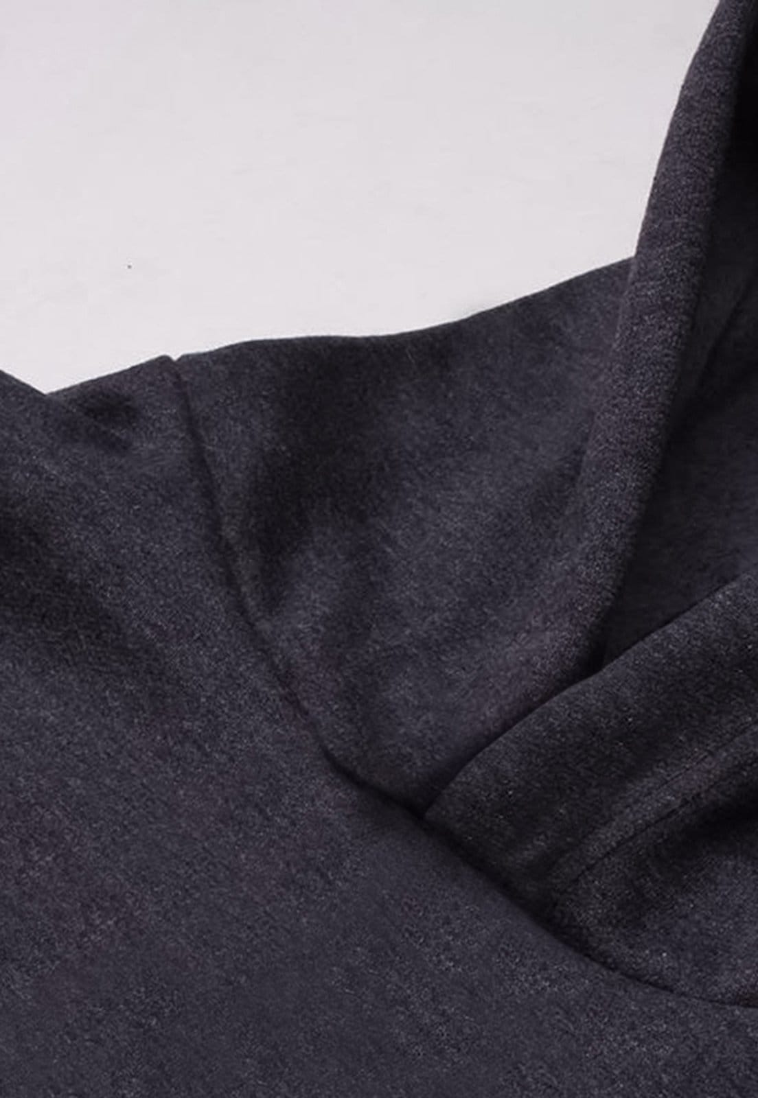 Vista 2 Blusa de Frio Moletom Flanelado Benellys Believe Canguru Chumbo Benellys grafite