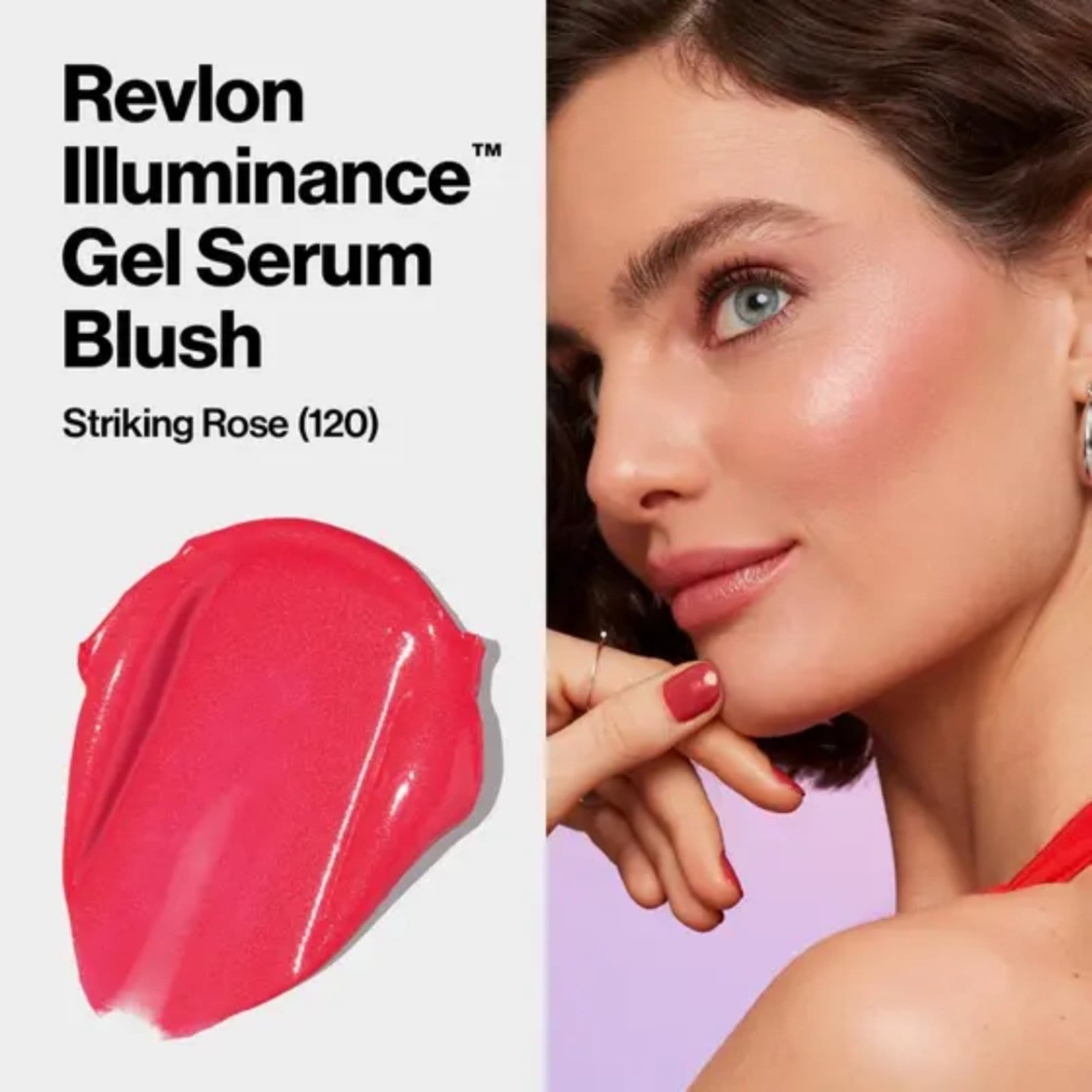 Vista 2 Serum Blush Em Gel - Revlon Illuminance Striking Rose Revlon unico rose