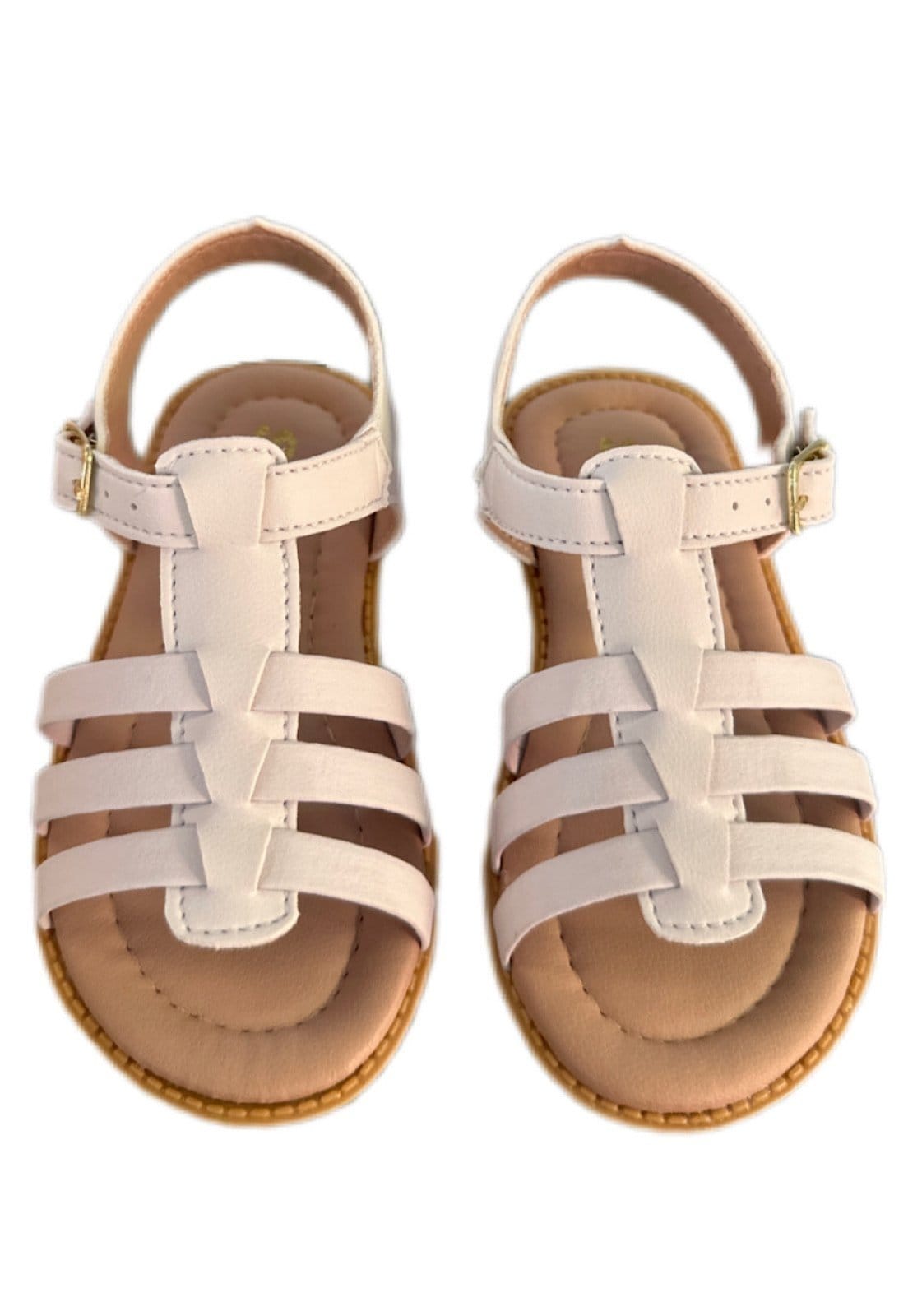 Vista 2 Infantil - Sandália menina de tiras Solzim branca SOLZIM CALÇADOS branco