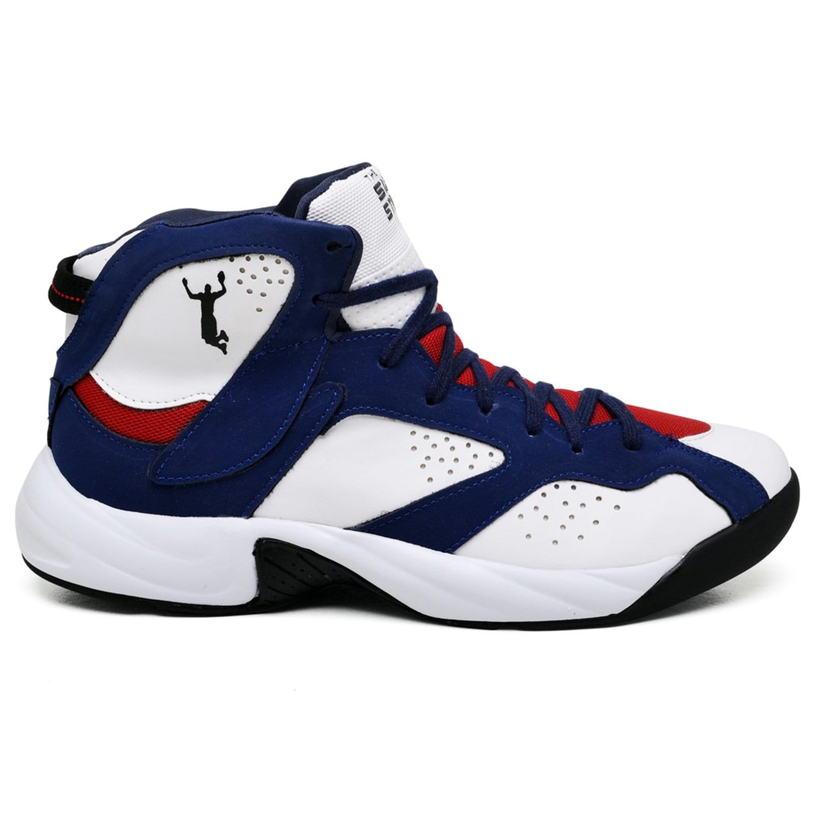 Vista principal Tênis Basquete Adrenaline Alta Performance Six Street branco