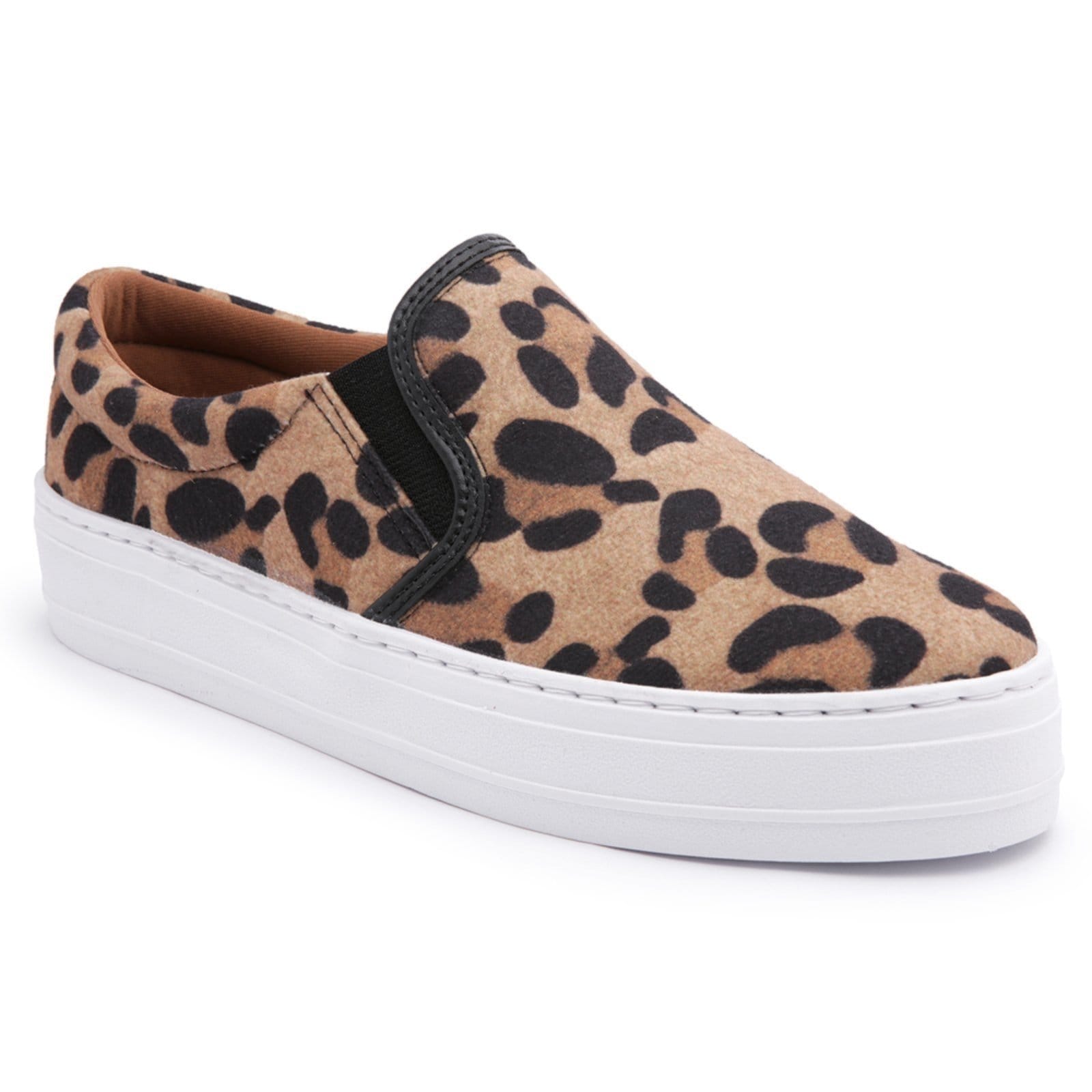 Vista principal Tênis Slip On Iate Calce Fácil Confortável Animal Print Nine4 onça/onça claro